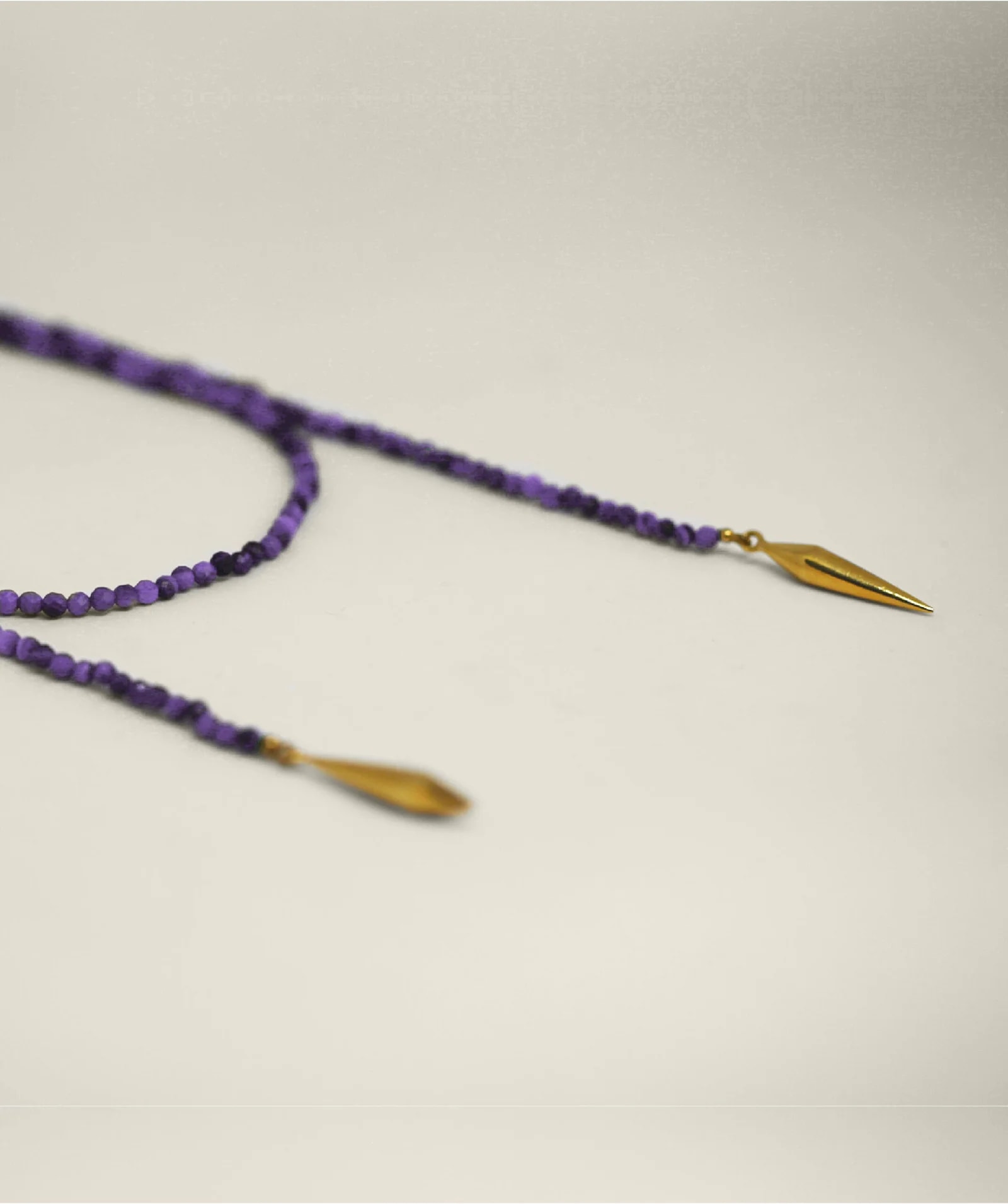 Dua Necklace Garnet Silver - imagen 1
