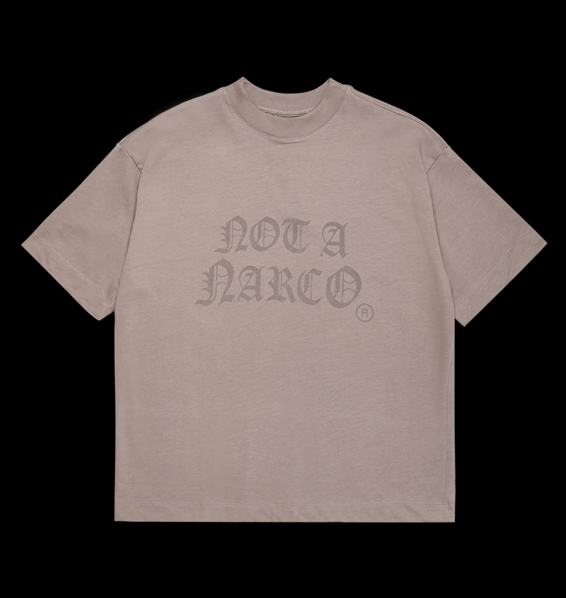 NOT A NARCO TAUPE T-SHIRT - imagen 1