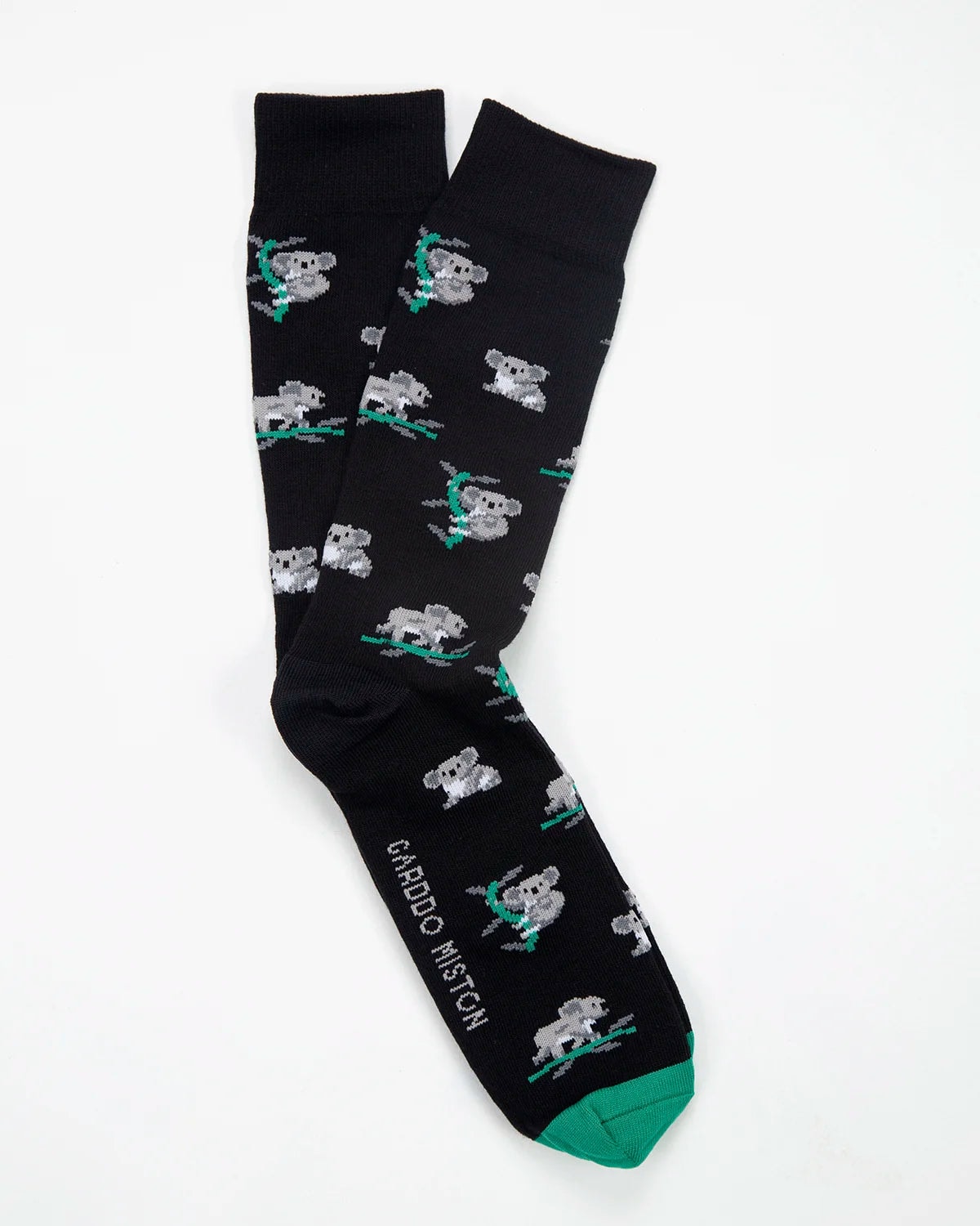 Medias Algodón Estampado Koalas - Fondo Negro - imagen 1