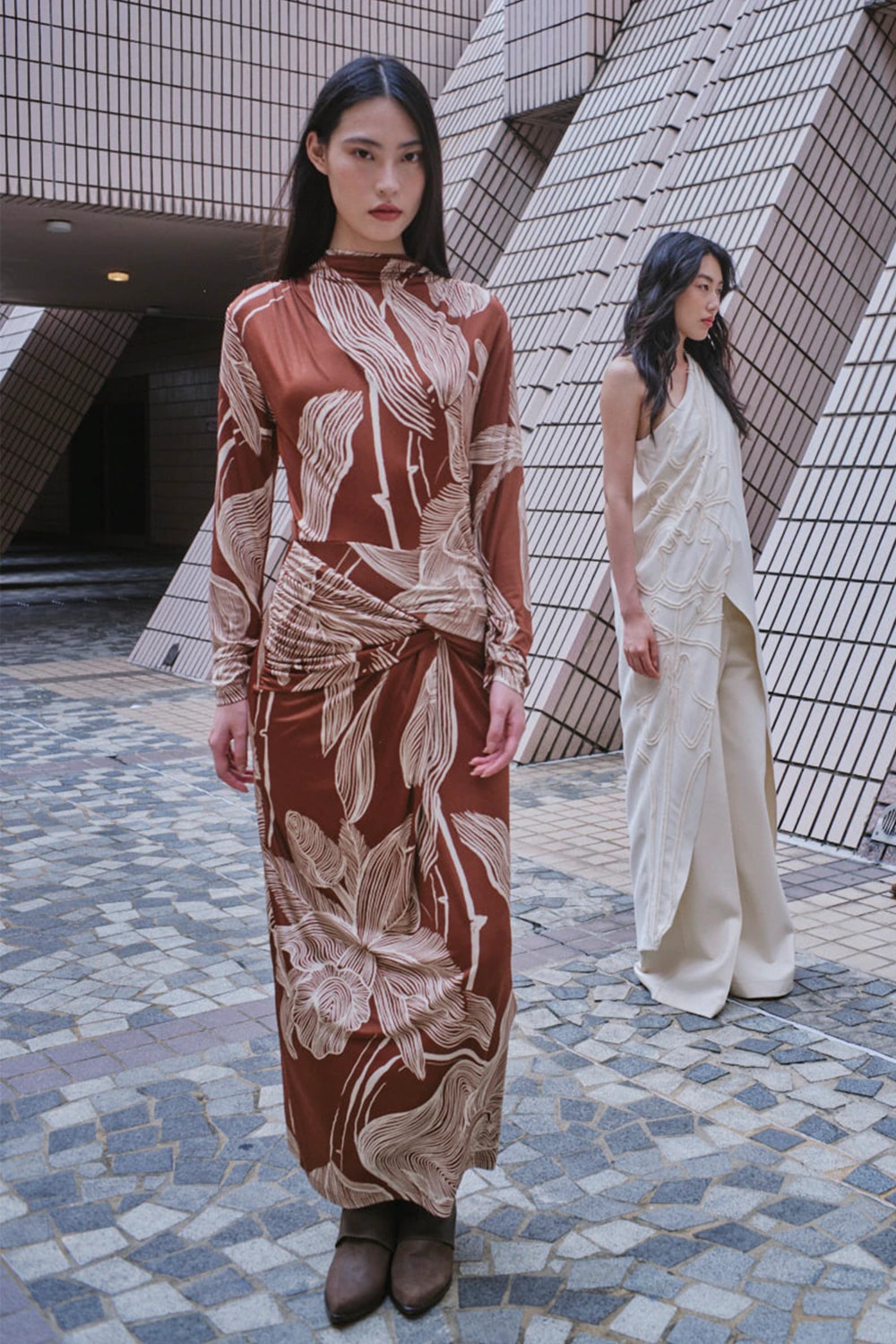Vestido velvet wu moca - imagen 1