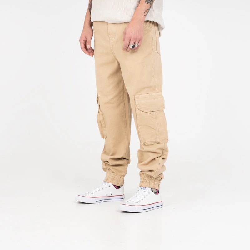 Jean Masculino Cargo H-167 Beige - imagen 1