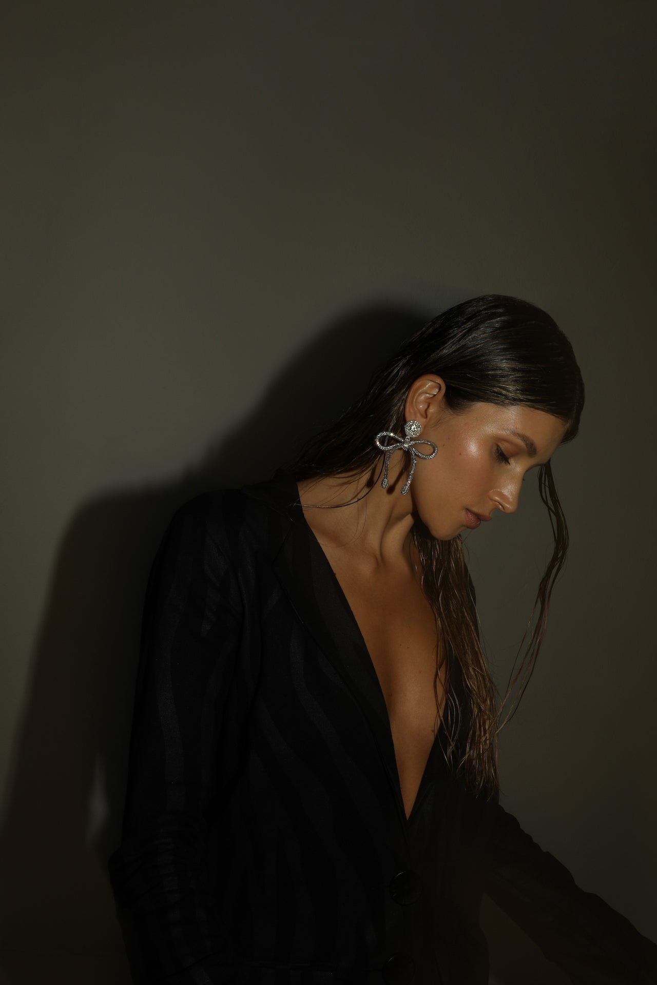 Merry Bow Silver Earrings - imagen 1