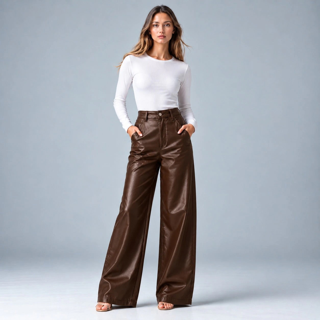 Pantalón Efecto Piel Ox-3126 - imagen 1