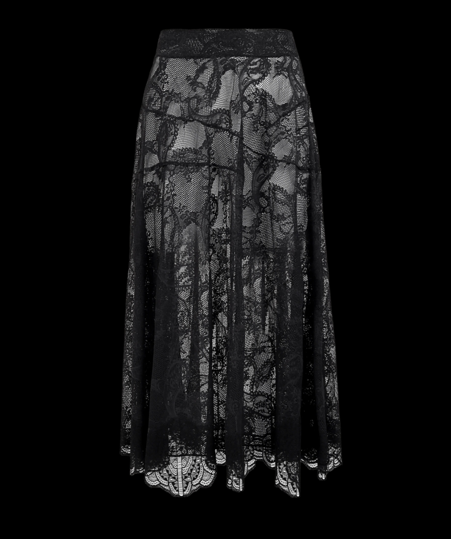 LONG BLACK SKIRT - imagen 1
