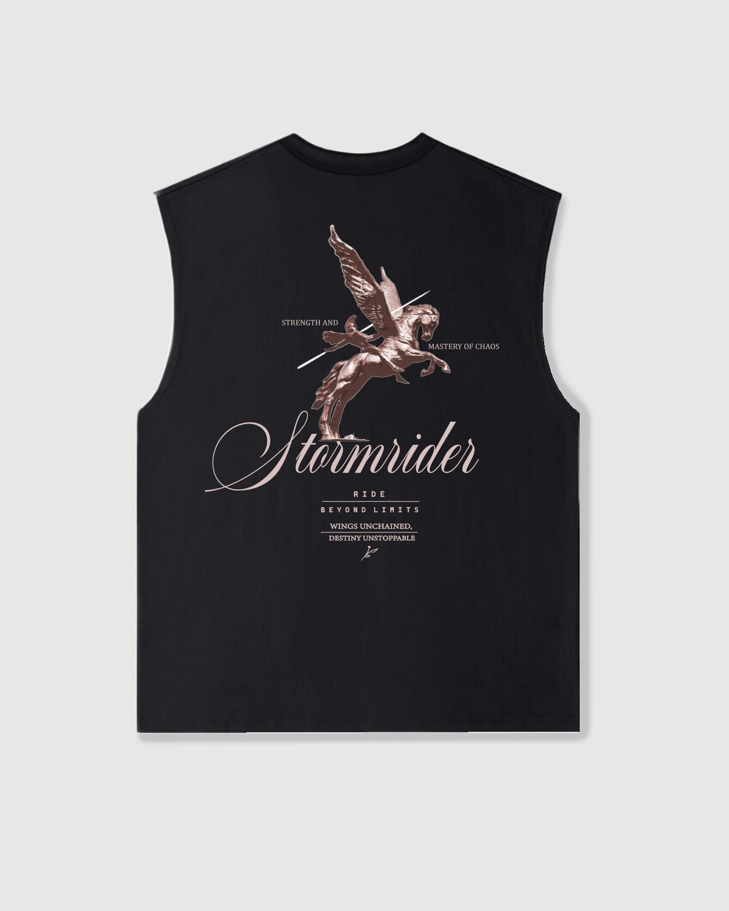 Oversized Sleeveless Stormrider Black - imagen 1