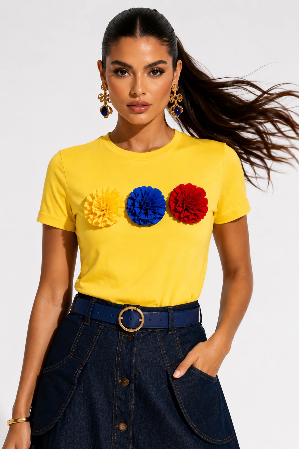 Camiseta Colombia amarilla - imagen 1
