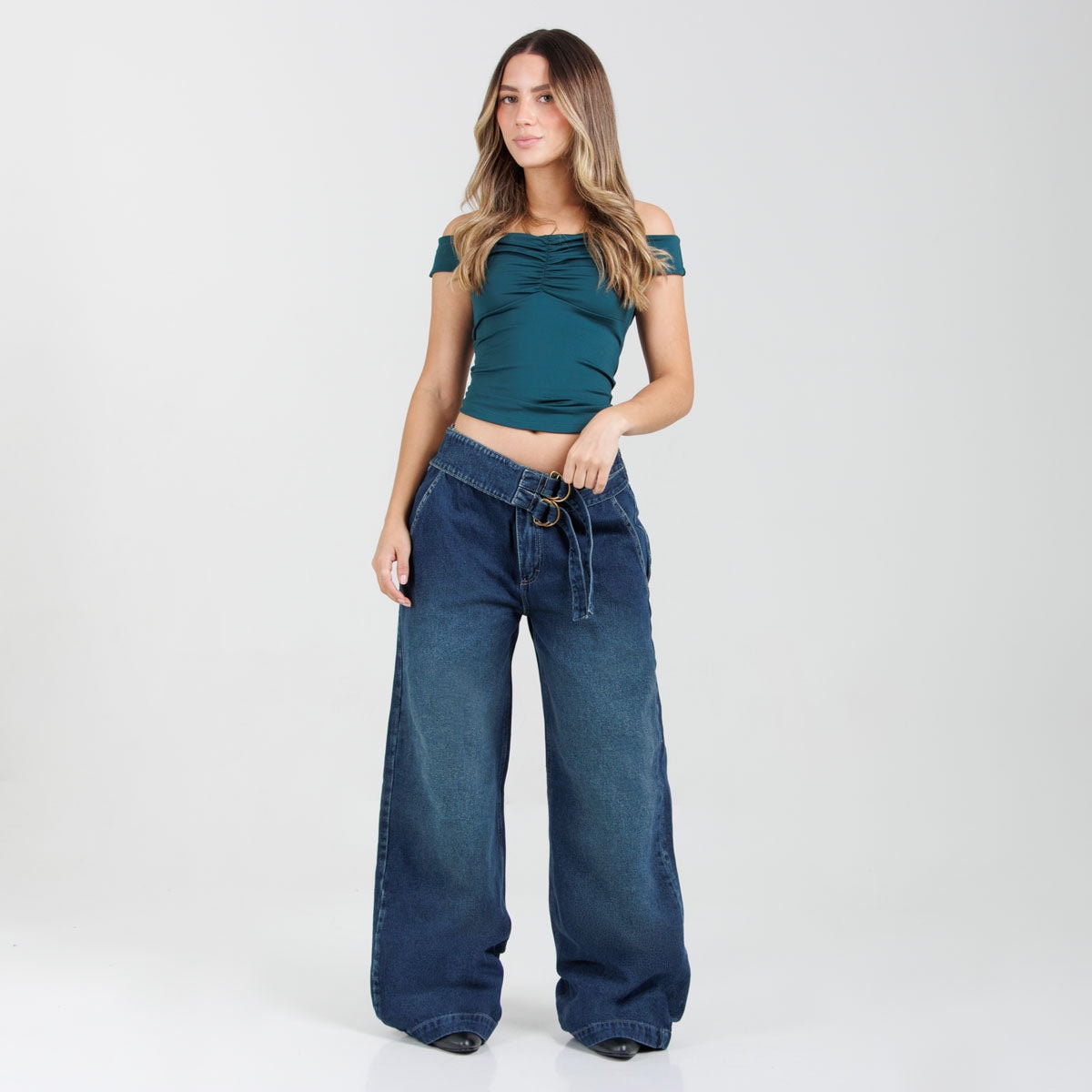 Jean Wide Leg Ax-3122 Rigido - imagen 1