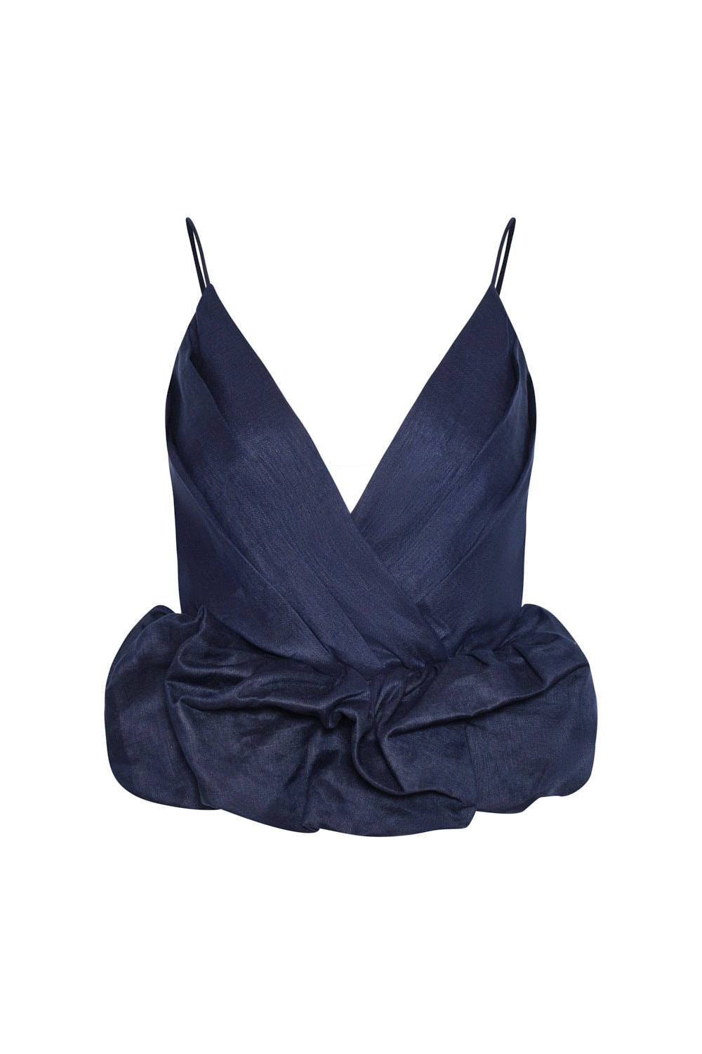 Blusa sintra azul navy lino - imagen 1