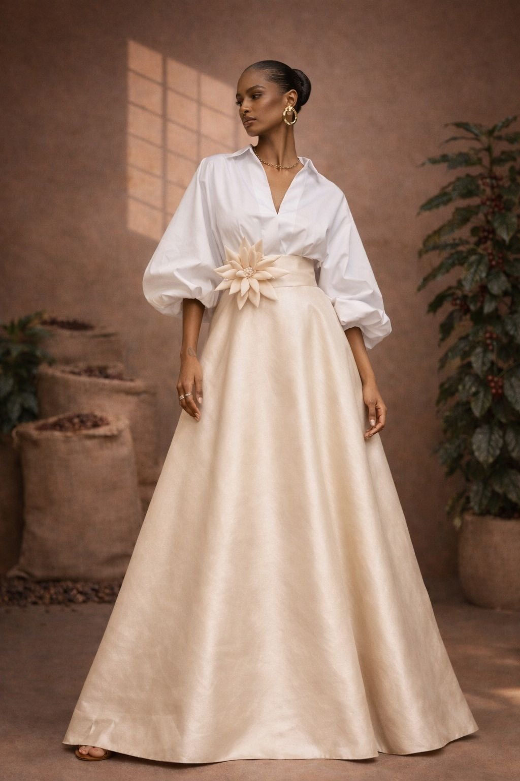 Falda Guadalupita Beige - imagen 1