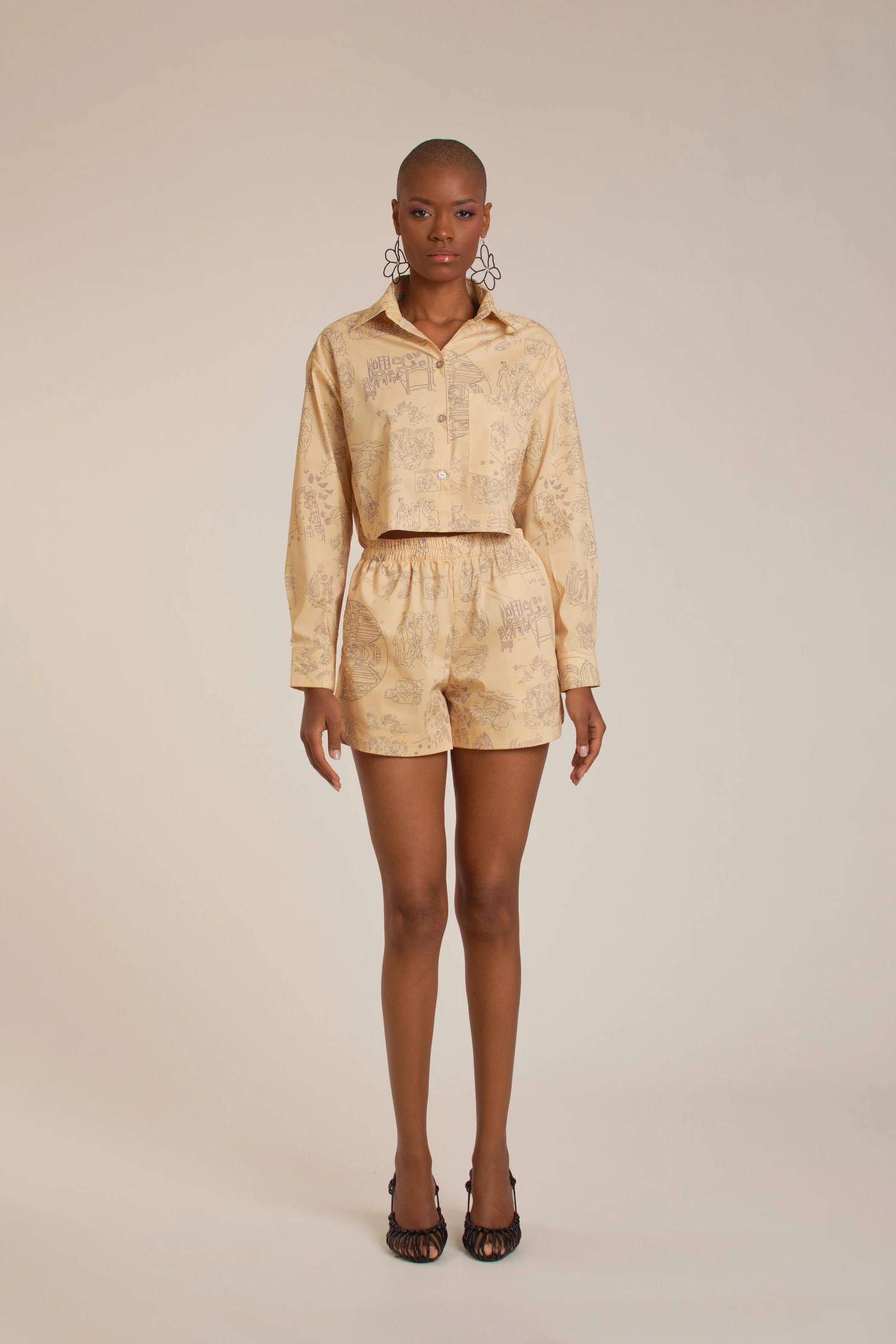 'Life Cycle' Shirt - Butter Yellow - imagen 1