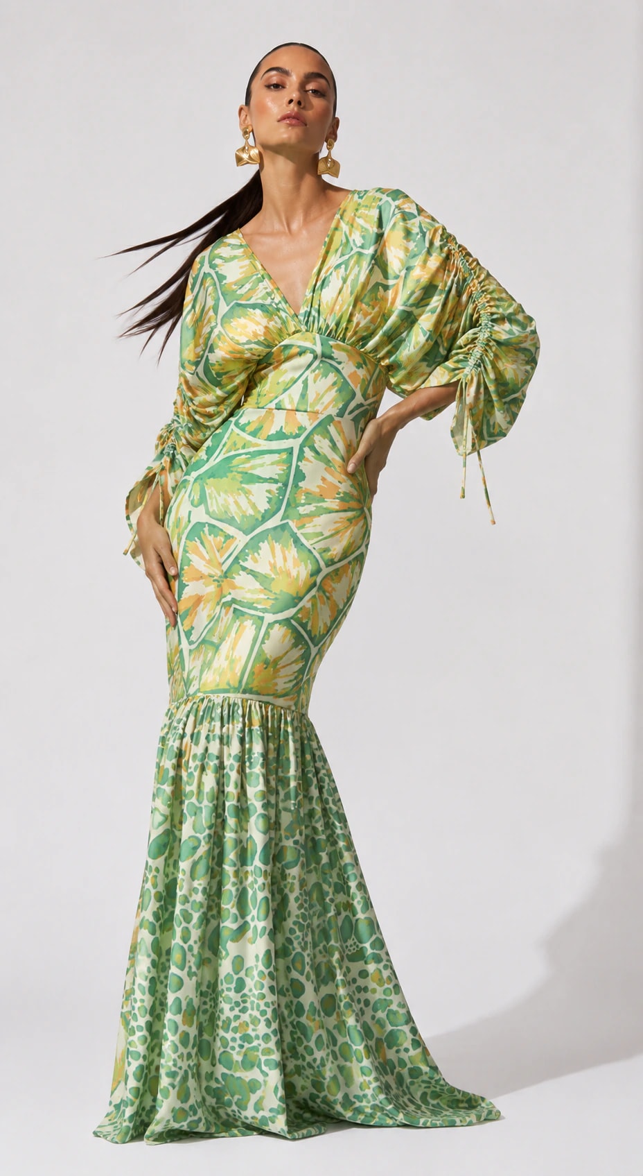 Vestido Musk Tortugas Verde - imagen 1