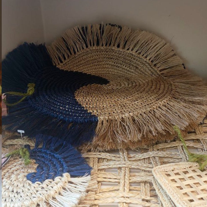 Fique Placement & Coaster Blue - imagen 1