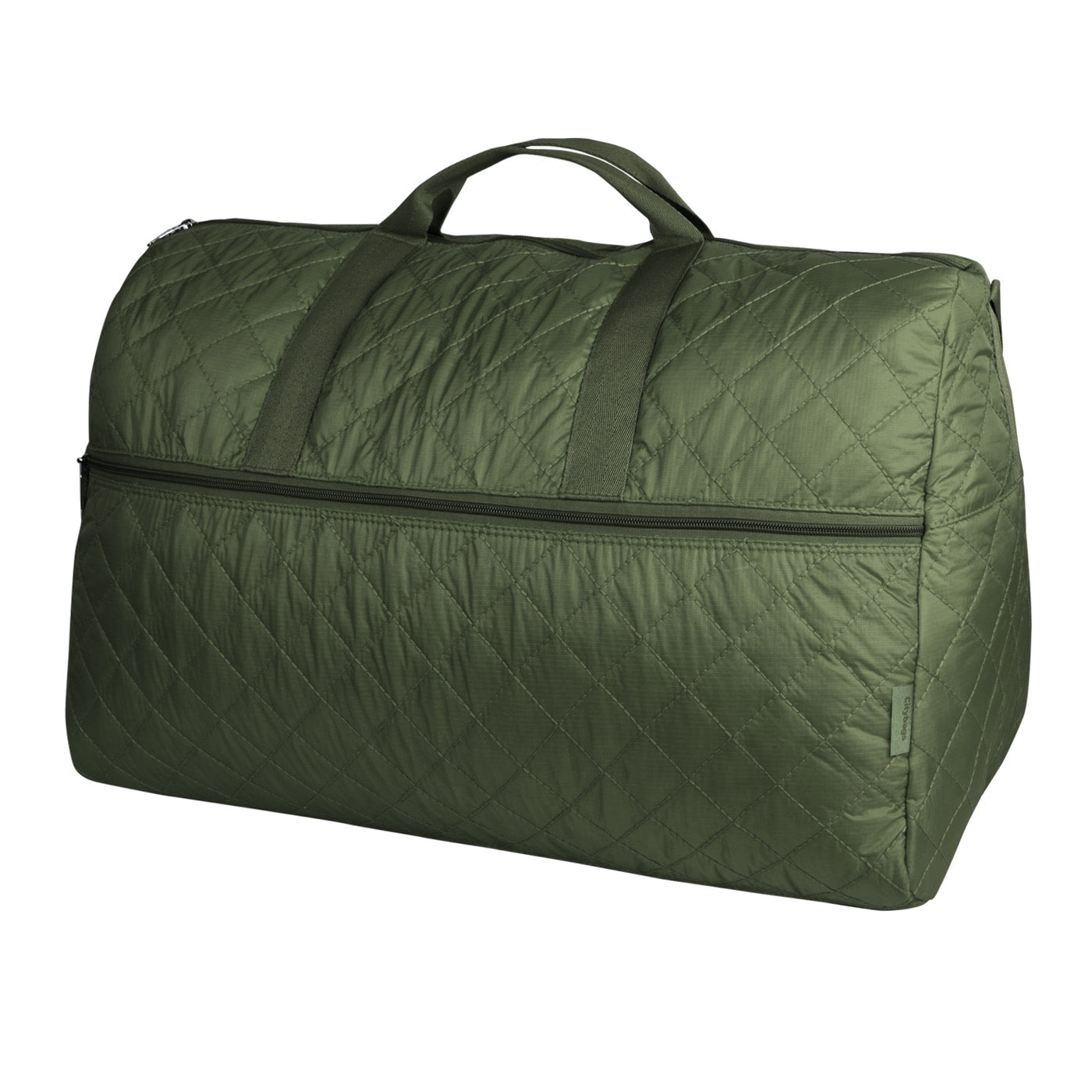 Maleta XL Plegable Puffer Verde Militar - imagen 1