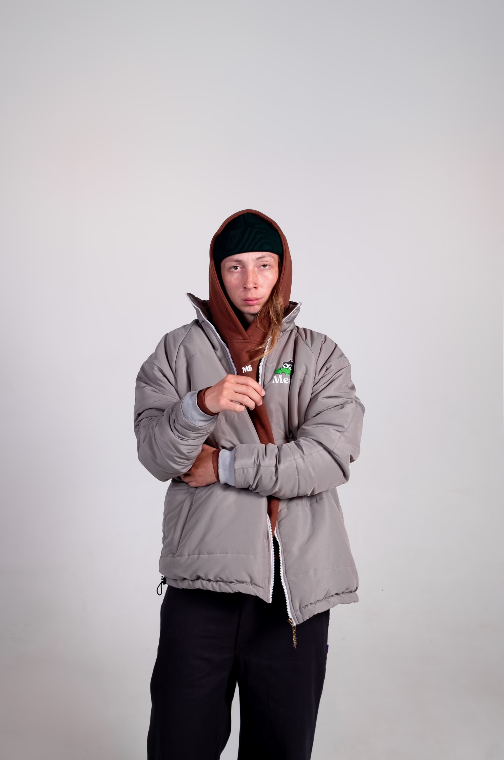 Chaqueta Gris Puffer - imagen 1