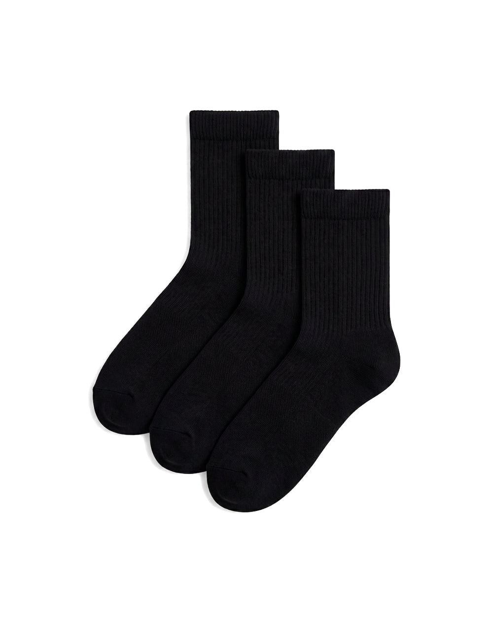 3 pares de medias cortas negras mujer - imagen 1
