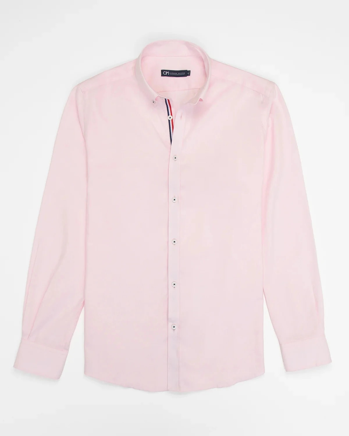 Camisa Oxford Hiladillo France Algodón Palo De Rosa - imagen 1