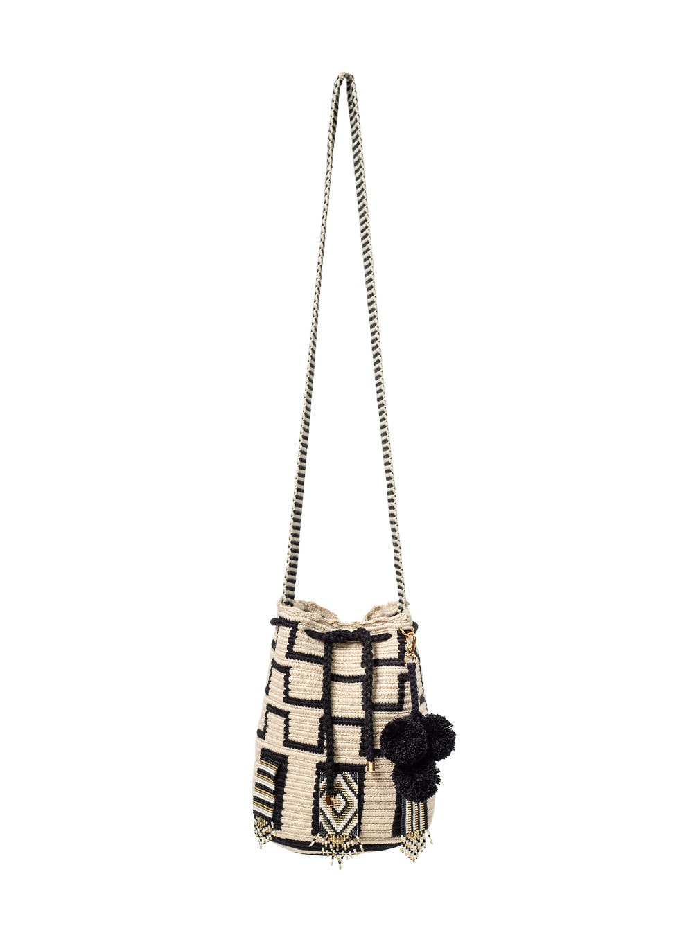 Medium Mochila Wayuu Capunia Black - imagen 1