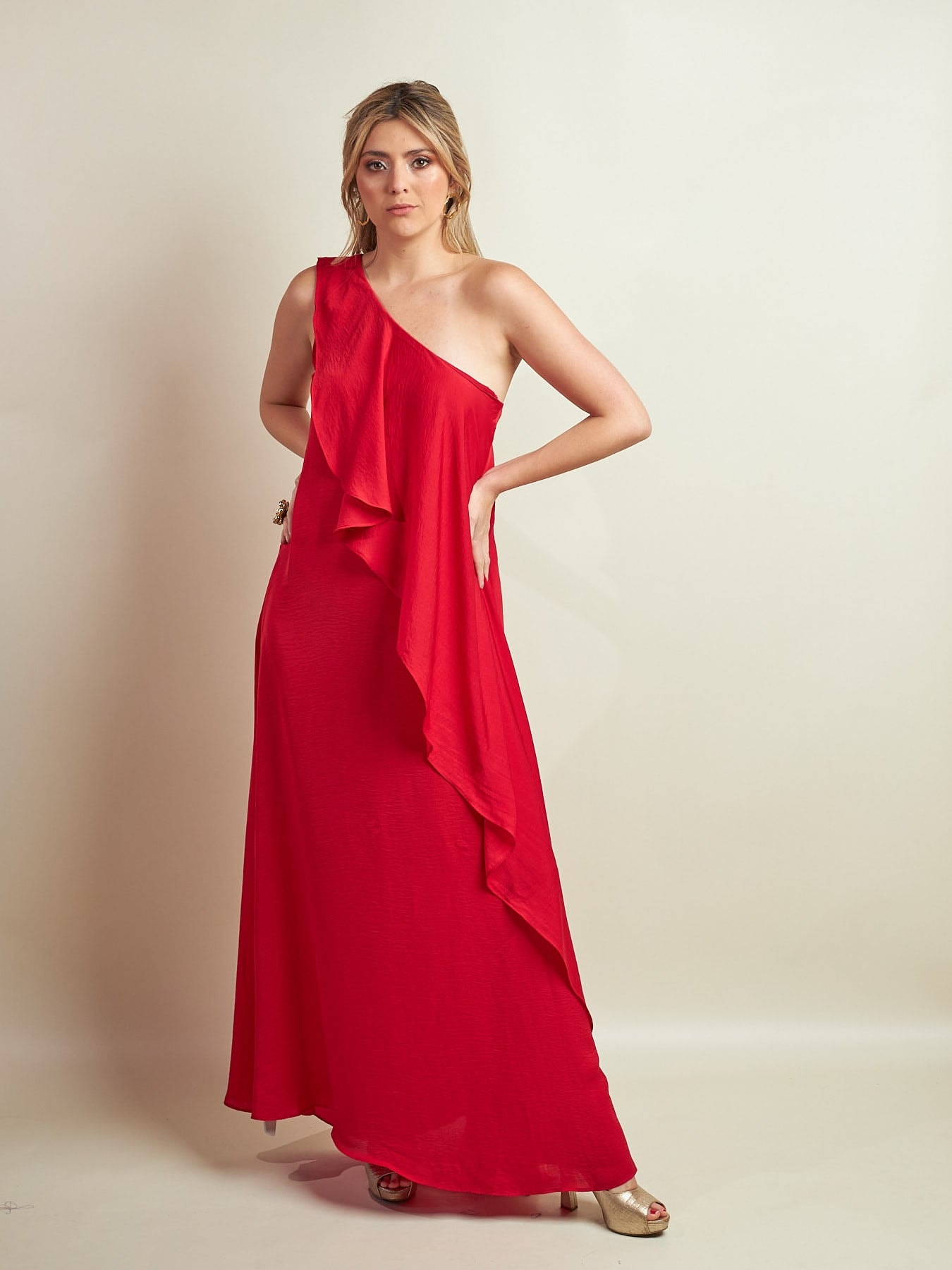 Vestido Mesina Rojo - imagen 1