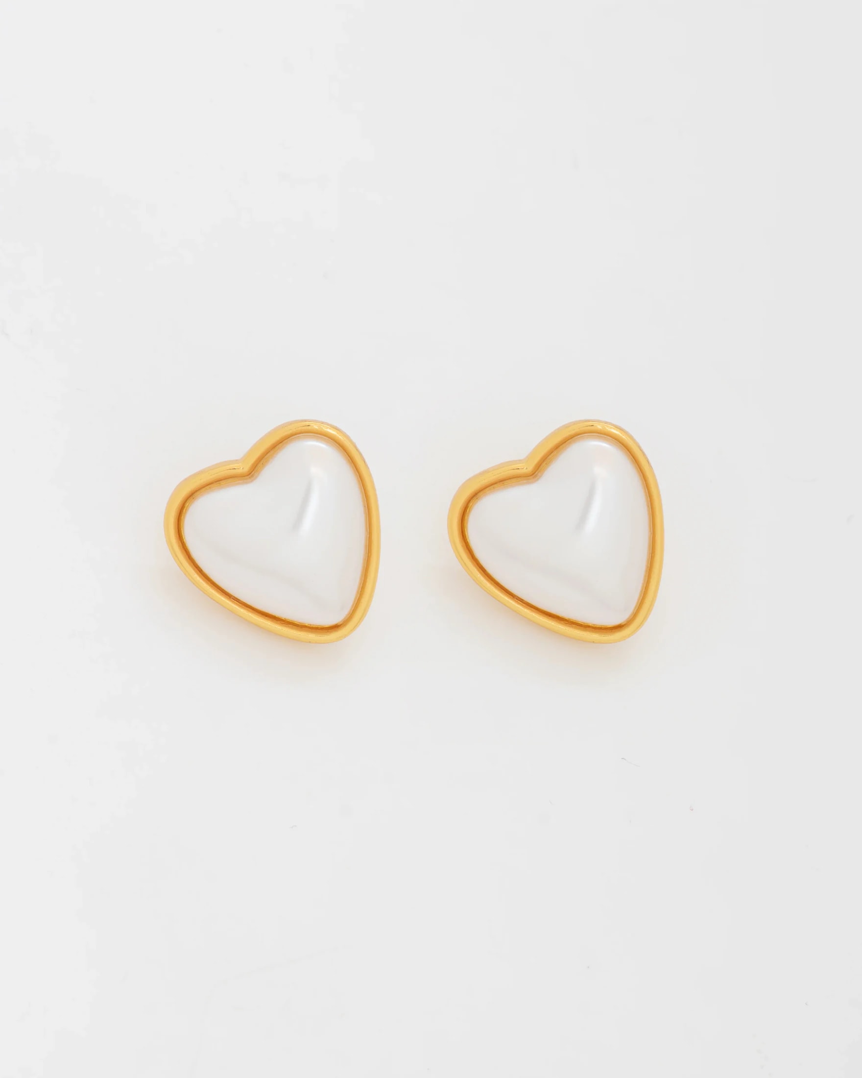 Aretes Maxi Corazón Perla - imagen 1
