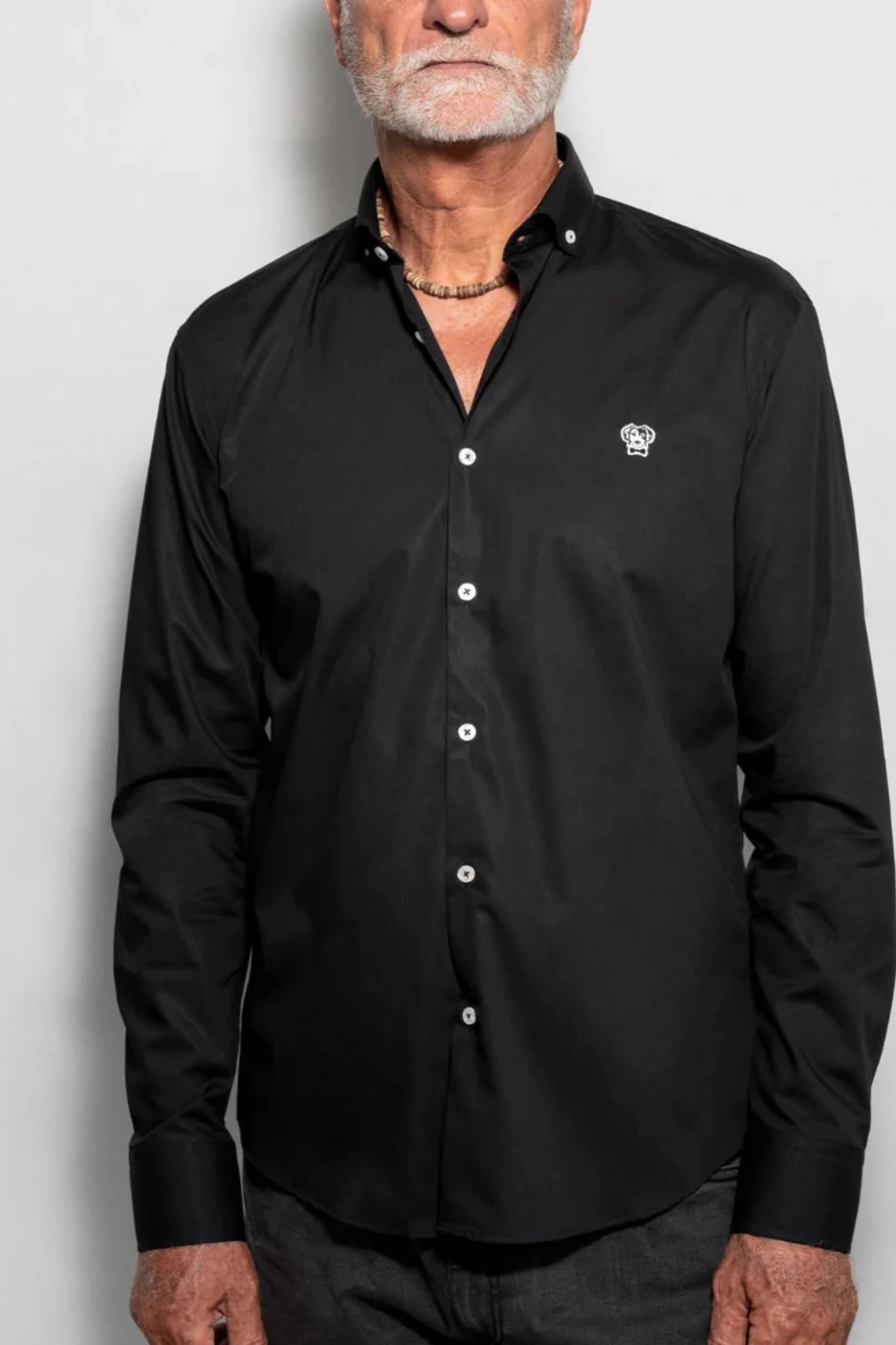 Camisa Antimanchas Popelina Negra - Talla Slim - imagen 1