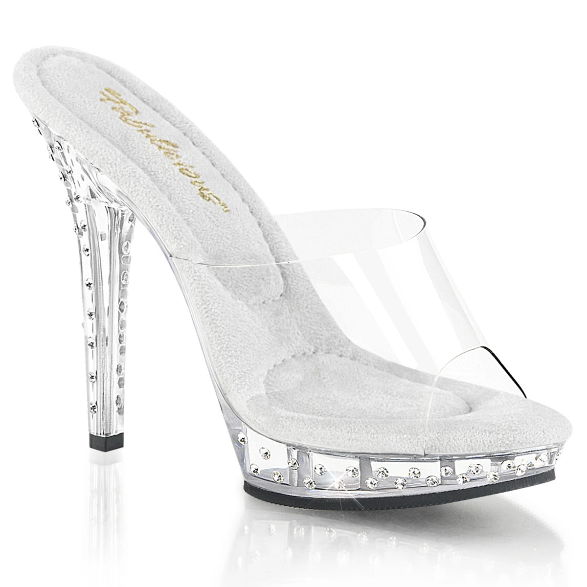 Zapatos sandalias bajo pedido Tacones Plataforma Poledance Pleaser LIP-101SDT-C - imagen 1