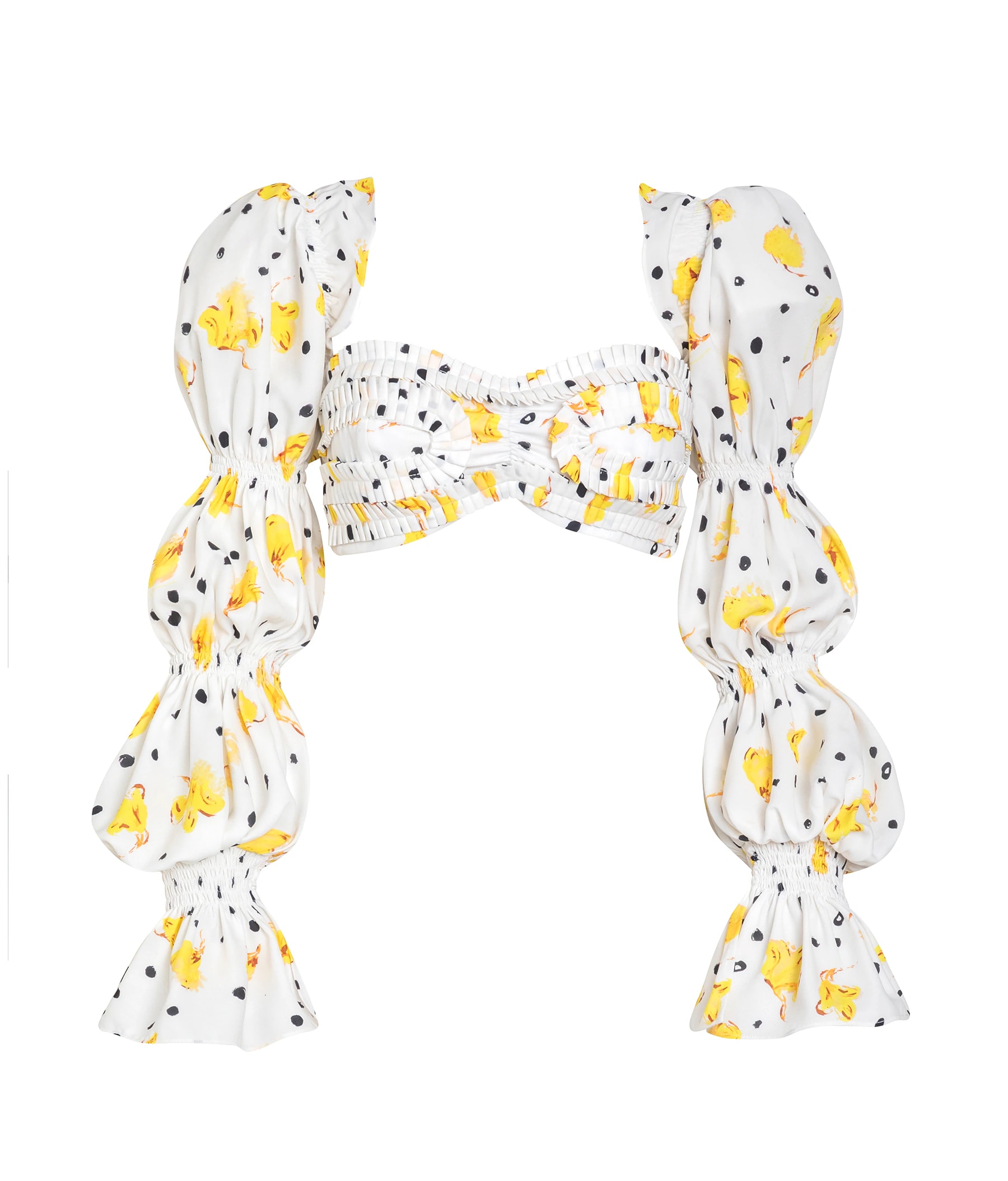 PATRICIA TOP YELLOW FLOWERS - imagen 1
