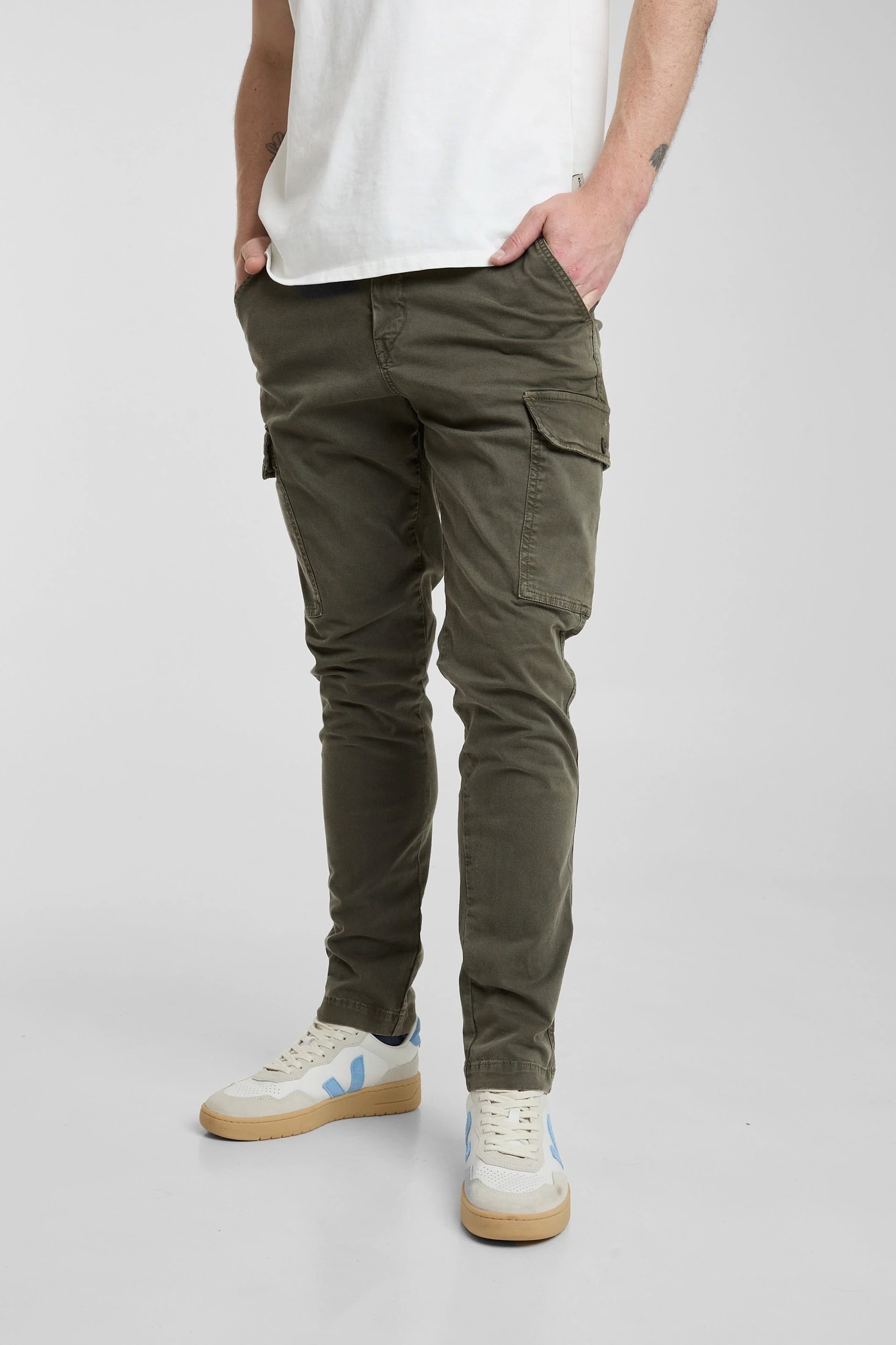 Pantalón Cargo Verde Militar - imagen 1