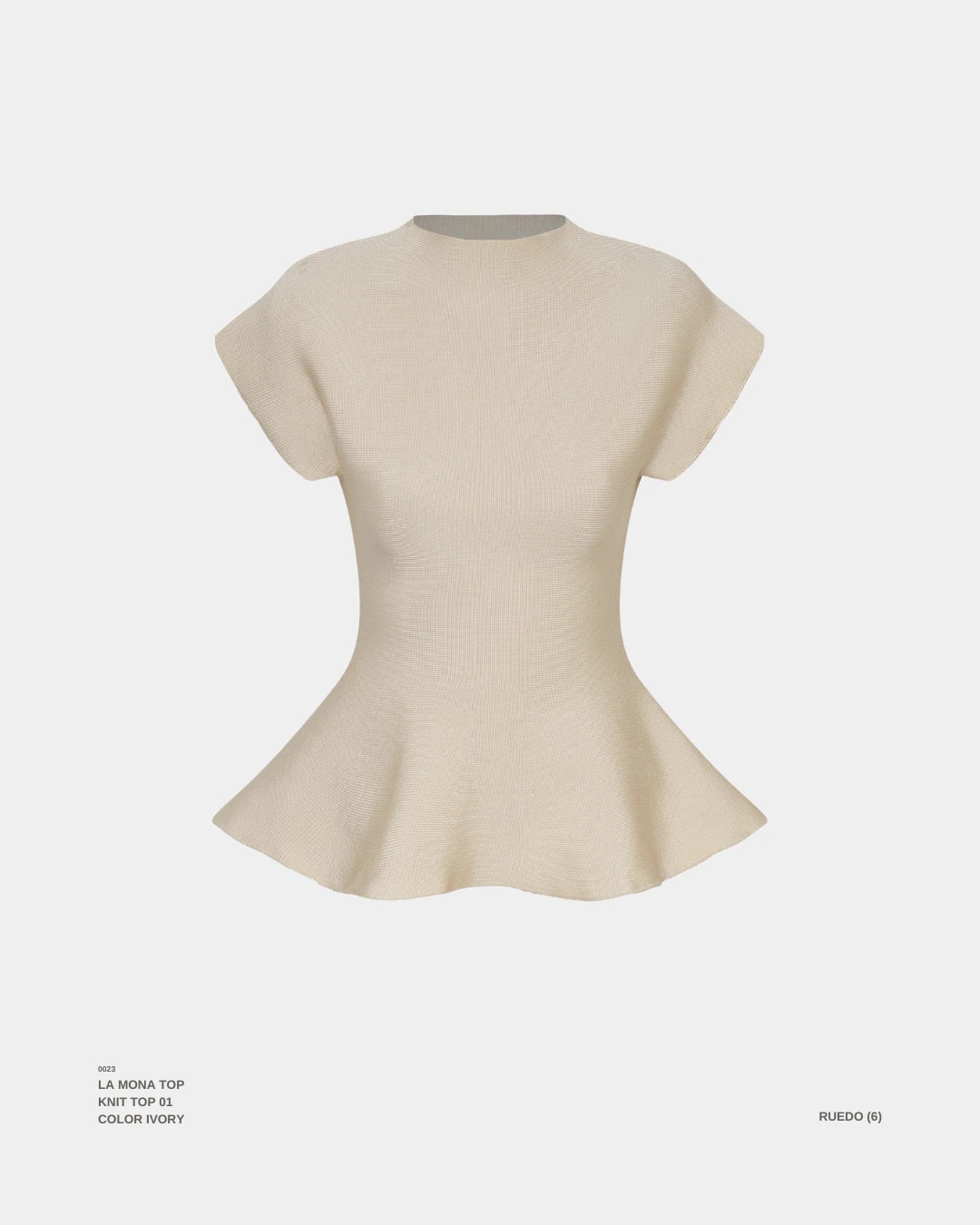 "LA MONA" TOP IVORY - imagen 1