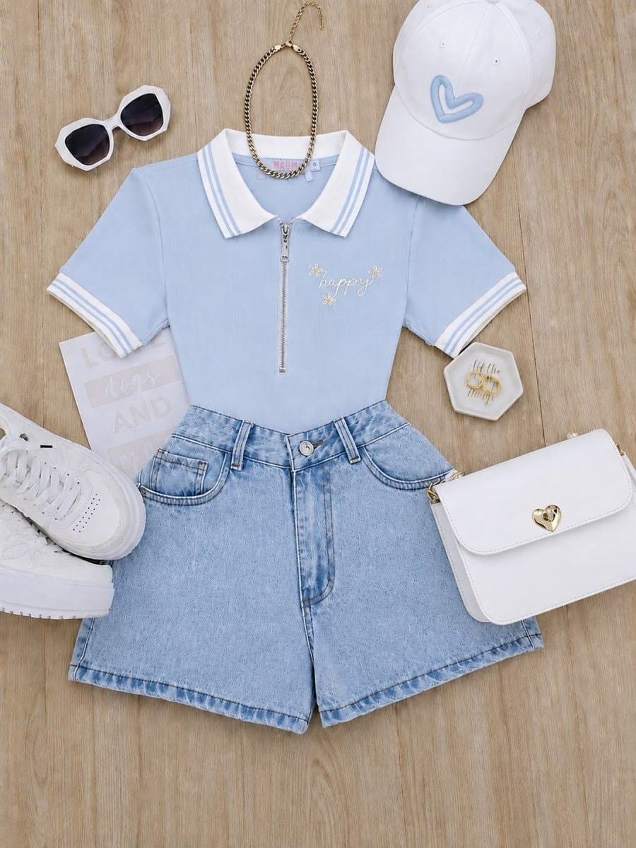 Polo happy (celeste ) - imagen 1