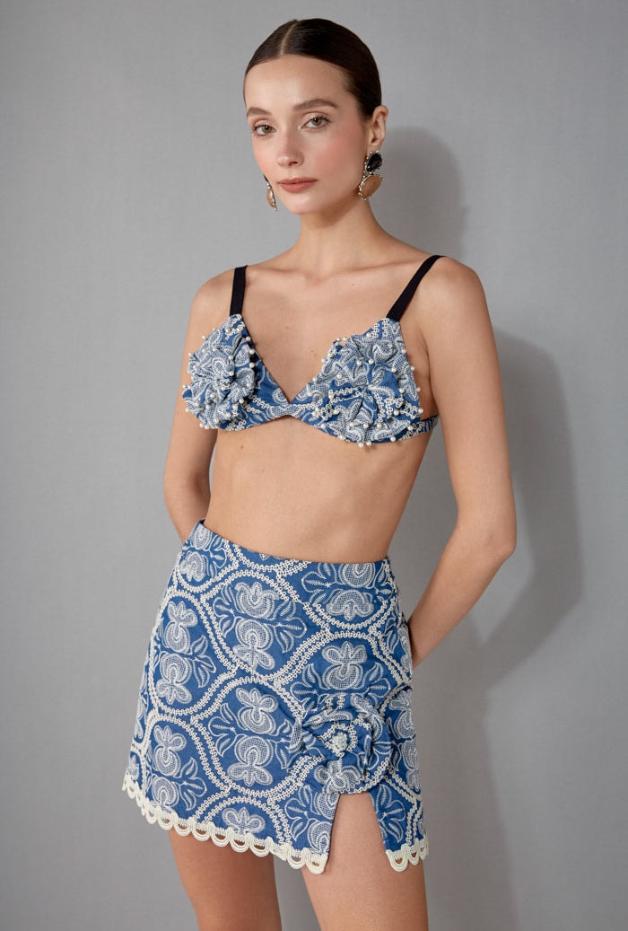 ROSE TOP DENIM - imagen 1