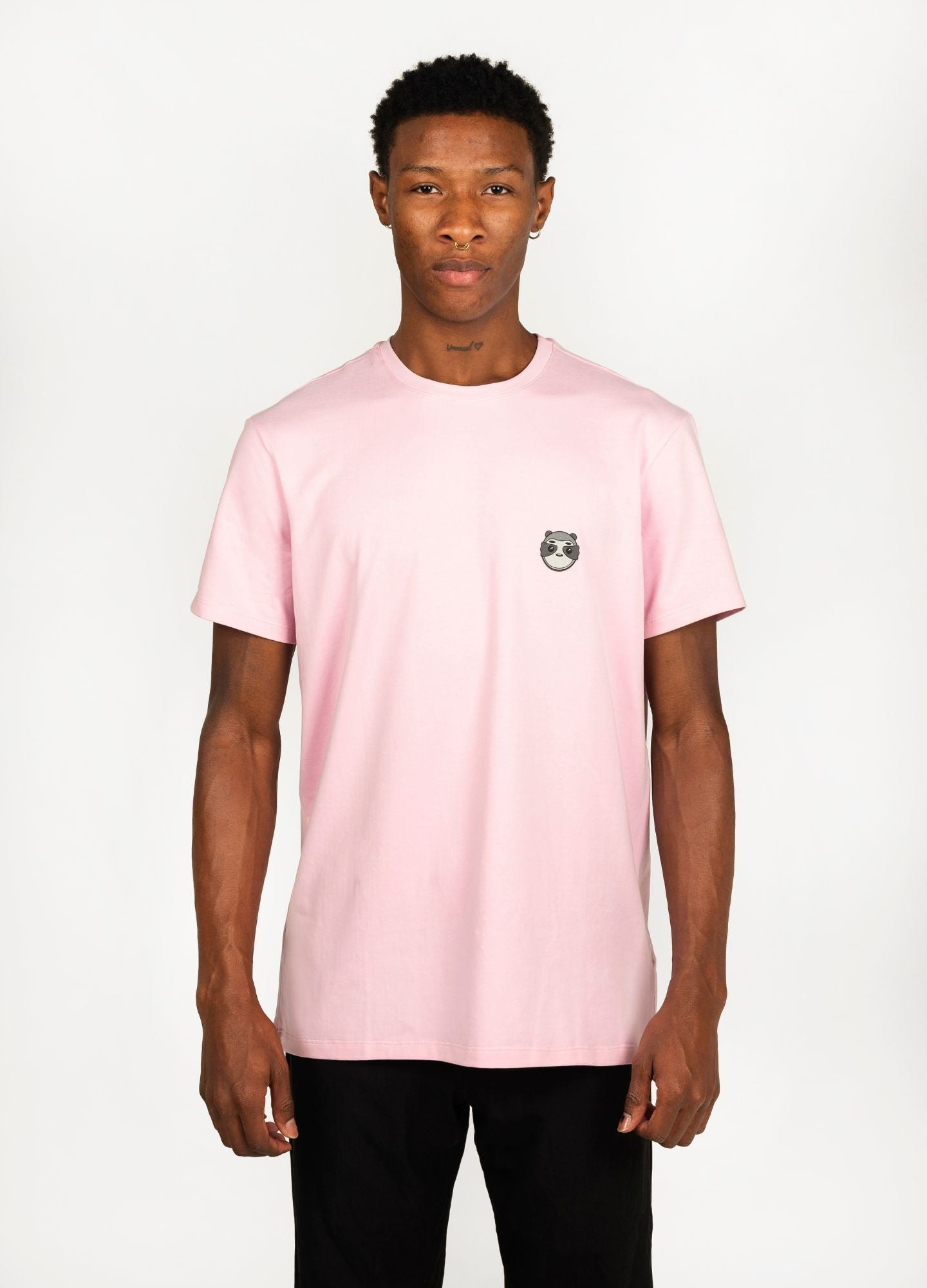 Basic Perezoso Camiseta Regular – Rosa - imagen 1