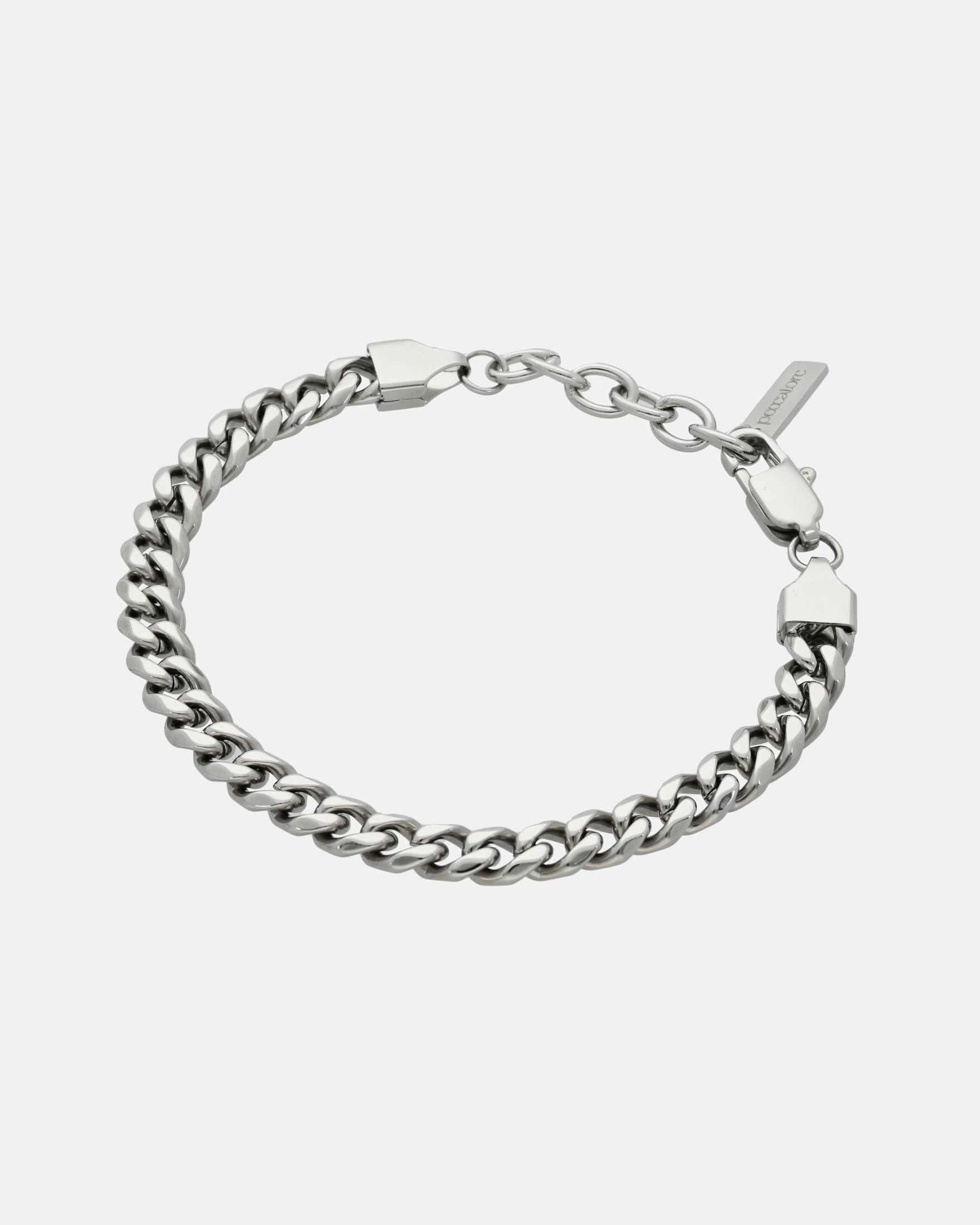 Pulsera Cubana 6 mm (Plateada) - imagen 1