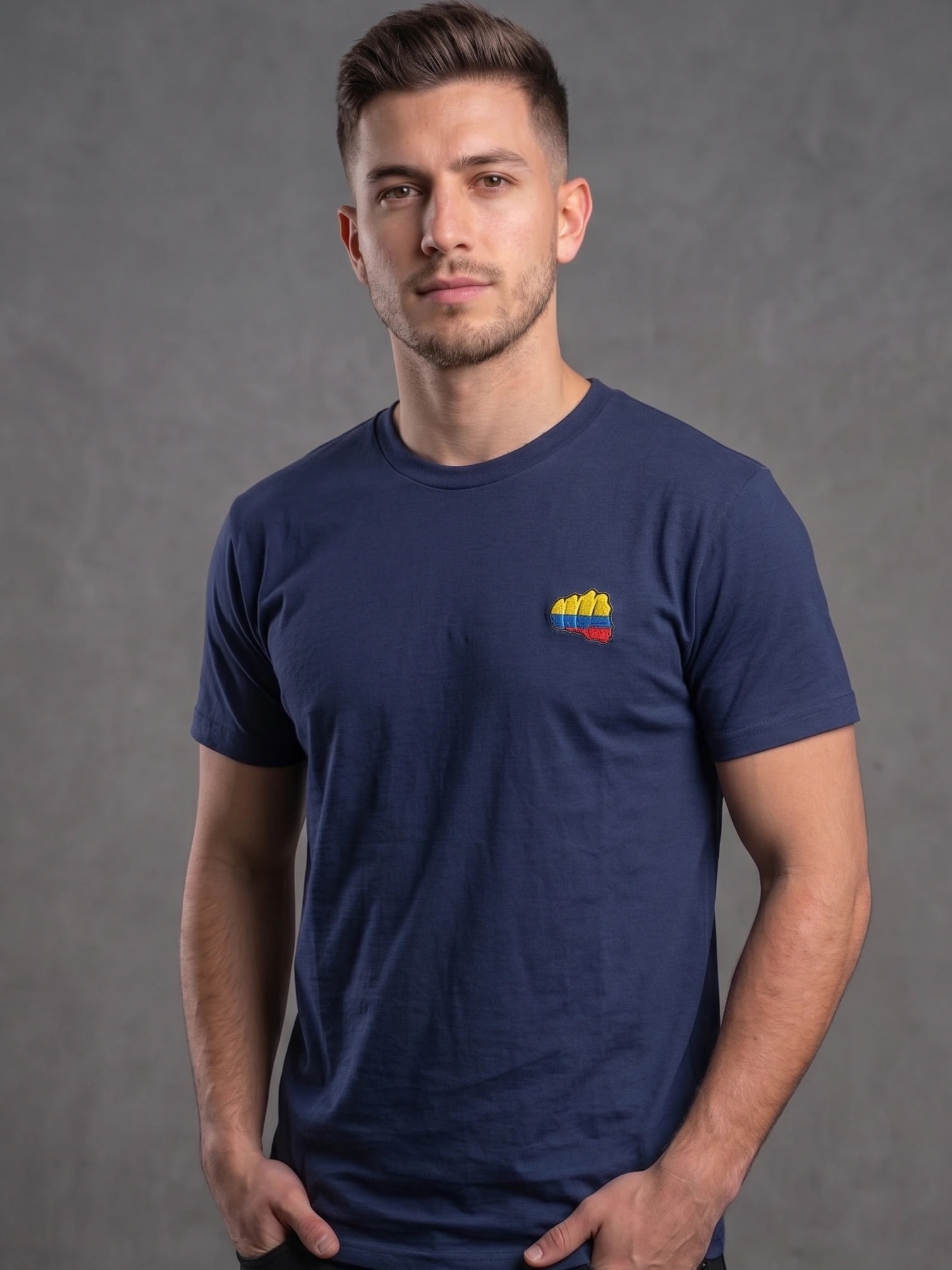 Camiseta Fist Colombia Azul - imagen 1