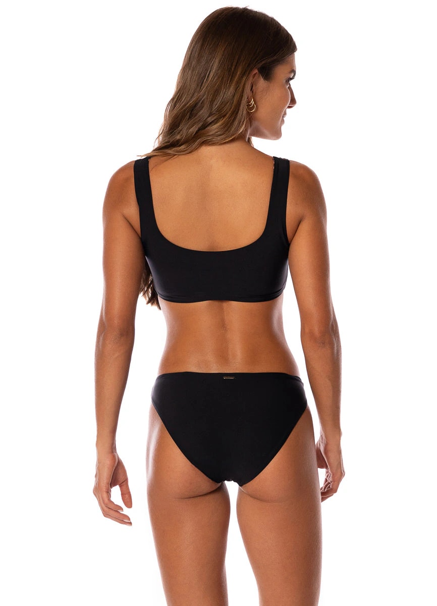 Maaji Midnight Black Sublimity Regular Rise Classic Bikini Bottom - imagen 1
