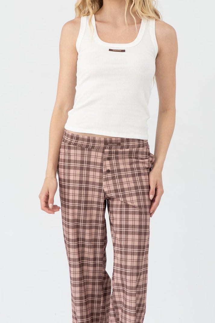 Set Pantalon London Mocha Plaid - imagen 1