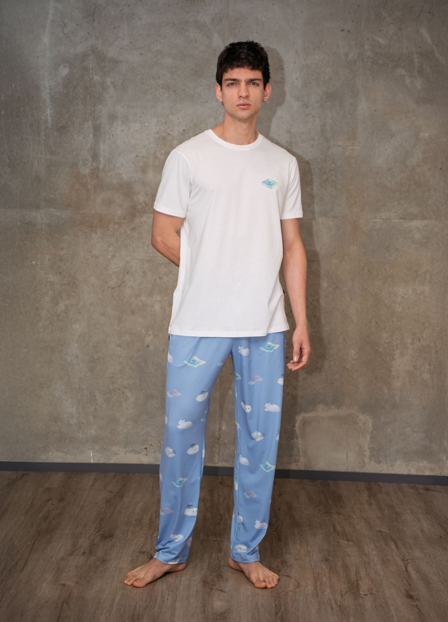 Conjunto Pantalón Nubes - Azul Cielo - imagen 1