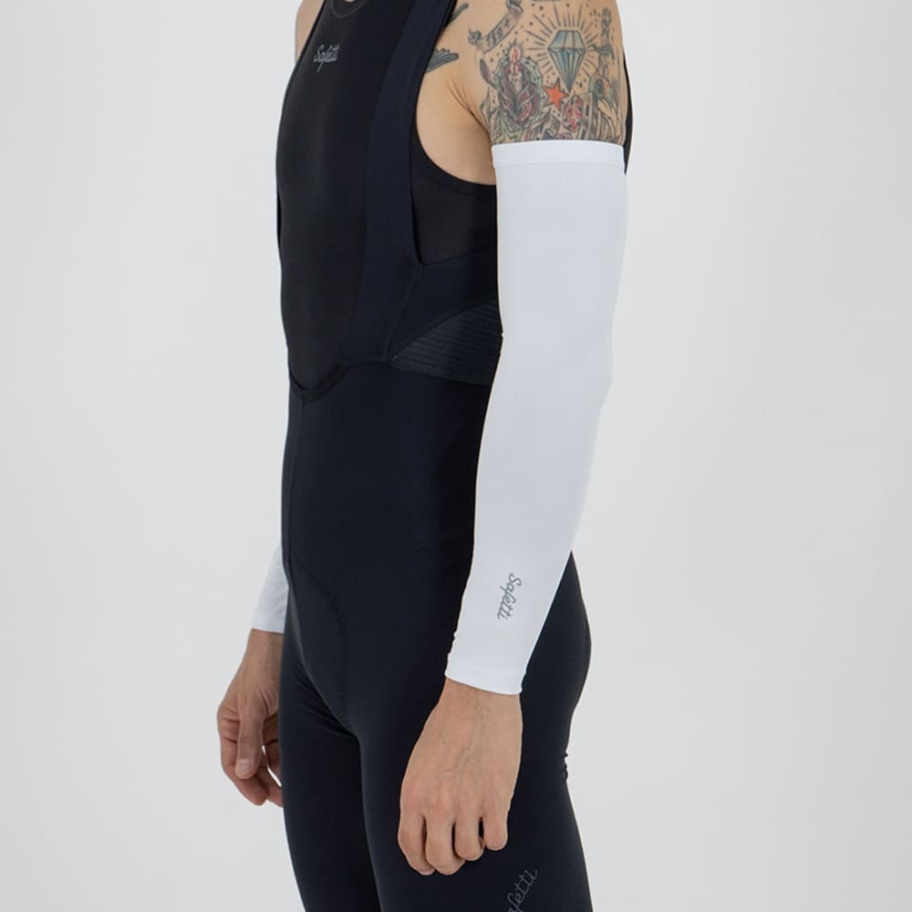 MANGUILLA CICLISMO BLANCO UNISEX - imagen 1