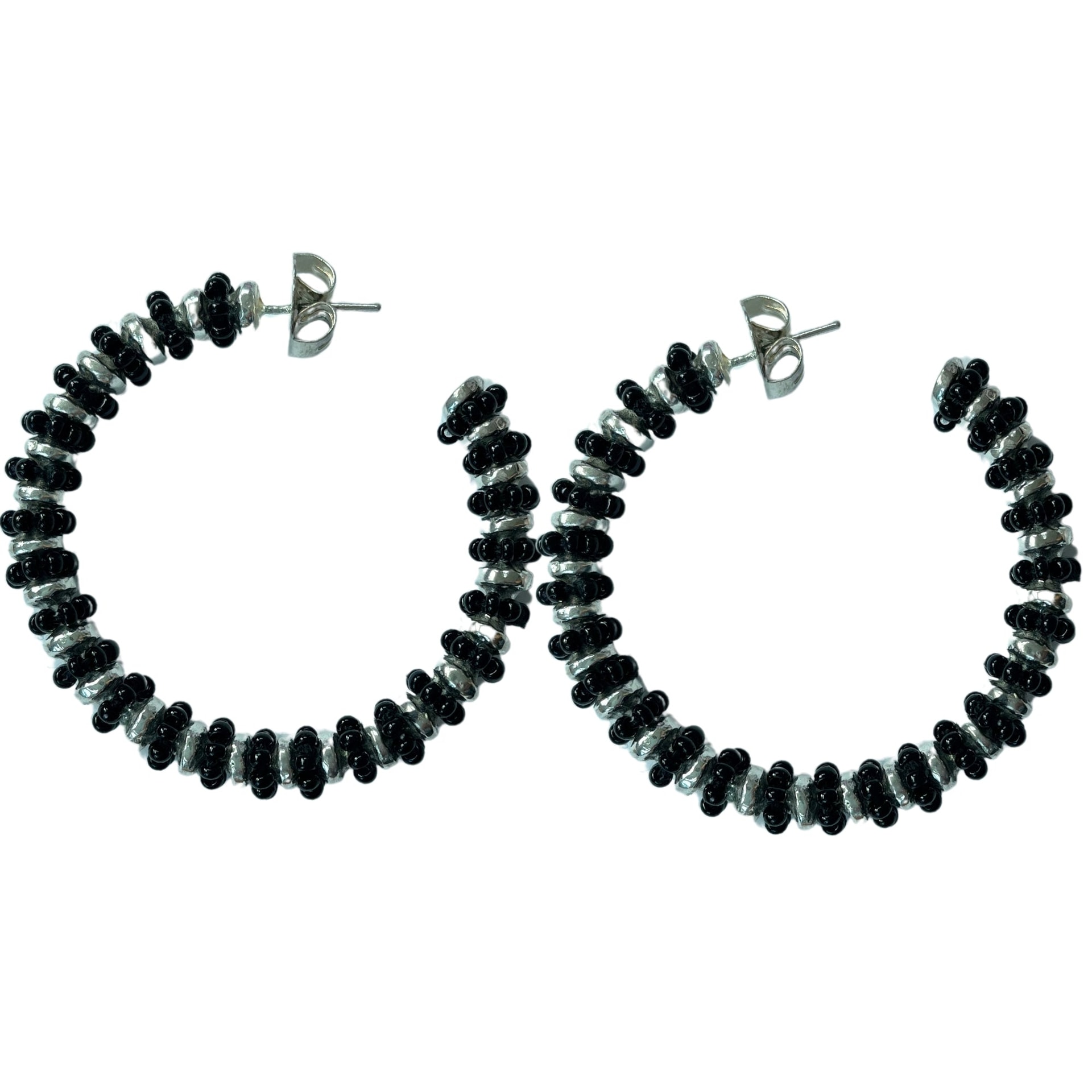 Formation Beaded Maxi Hoops - imagen 1