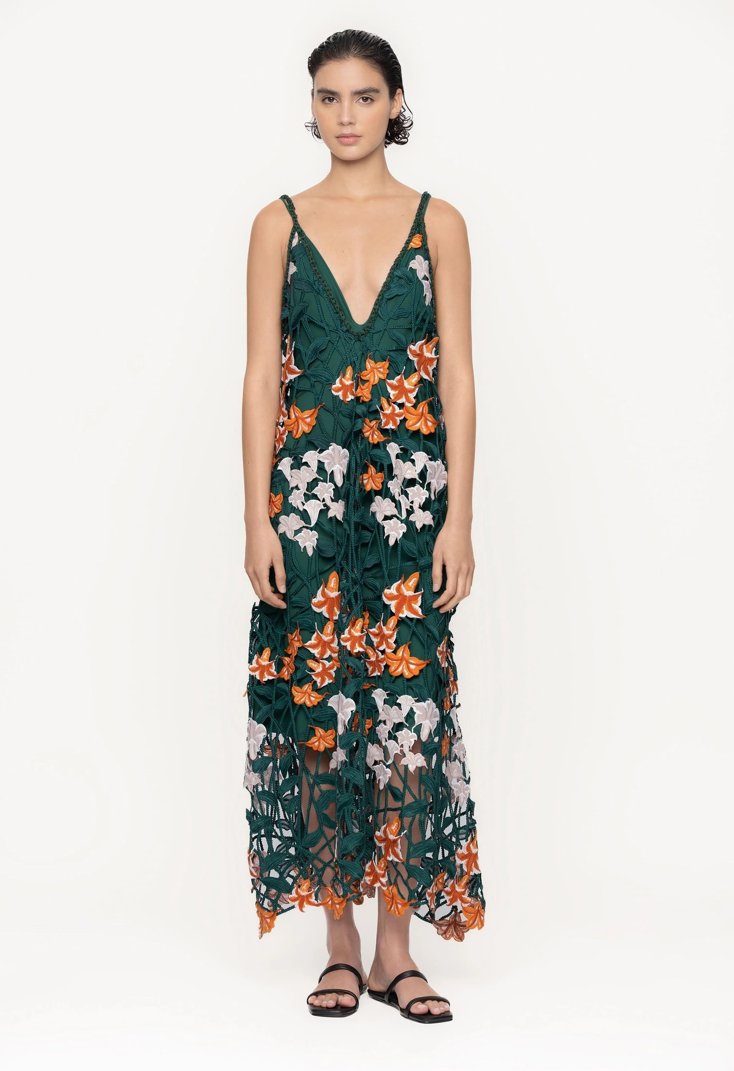 Hierbaluisa Sabanero Nocturno Crochet Maxi Dress - imagen 1