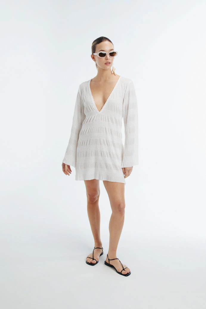 ELARA MINI DRESS WHITE - imagen 1