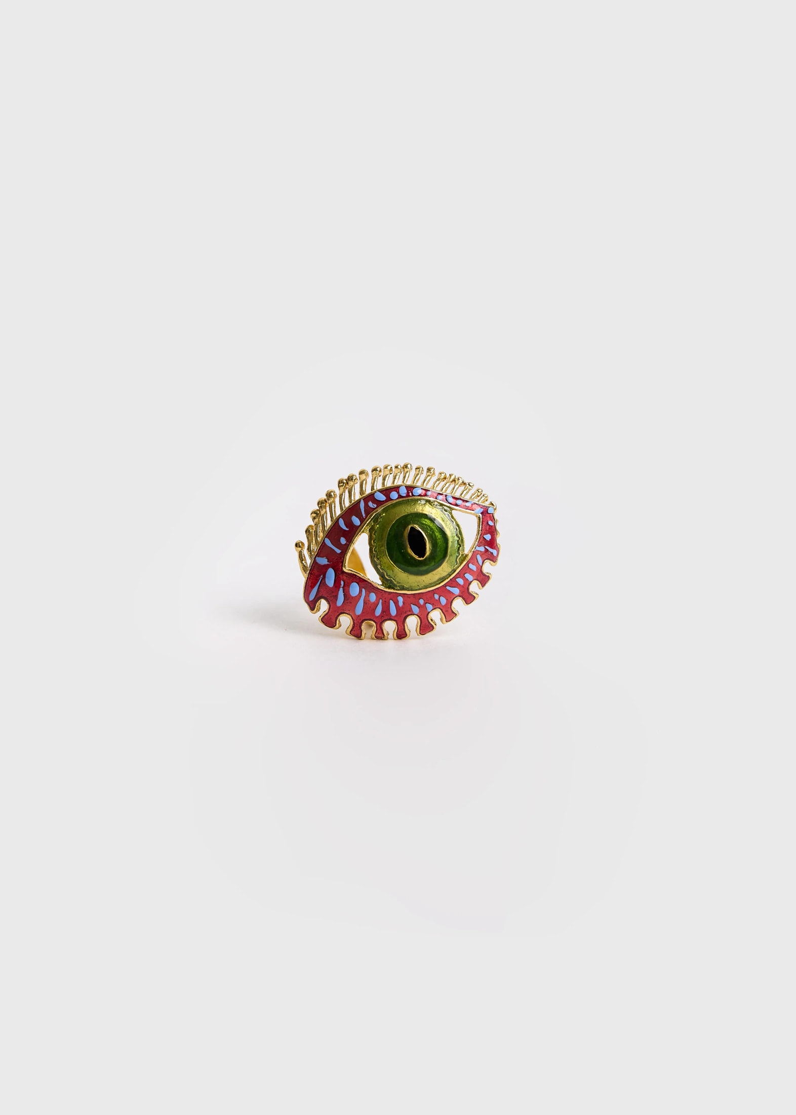Anillo Maxi Eye Burgundy - imagen 1