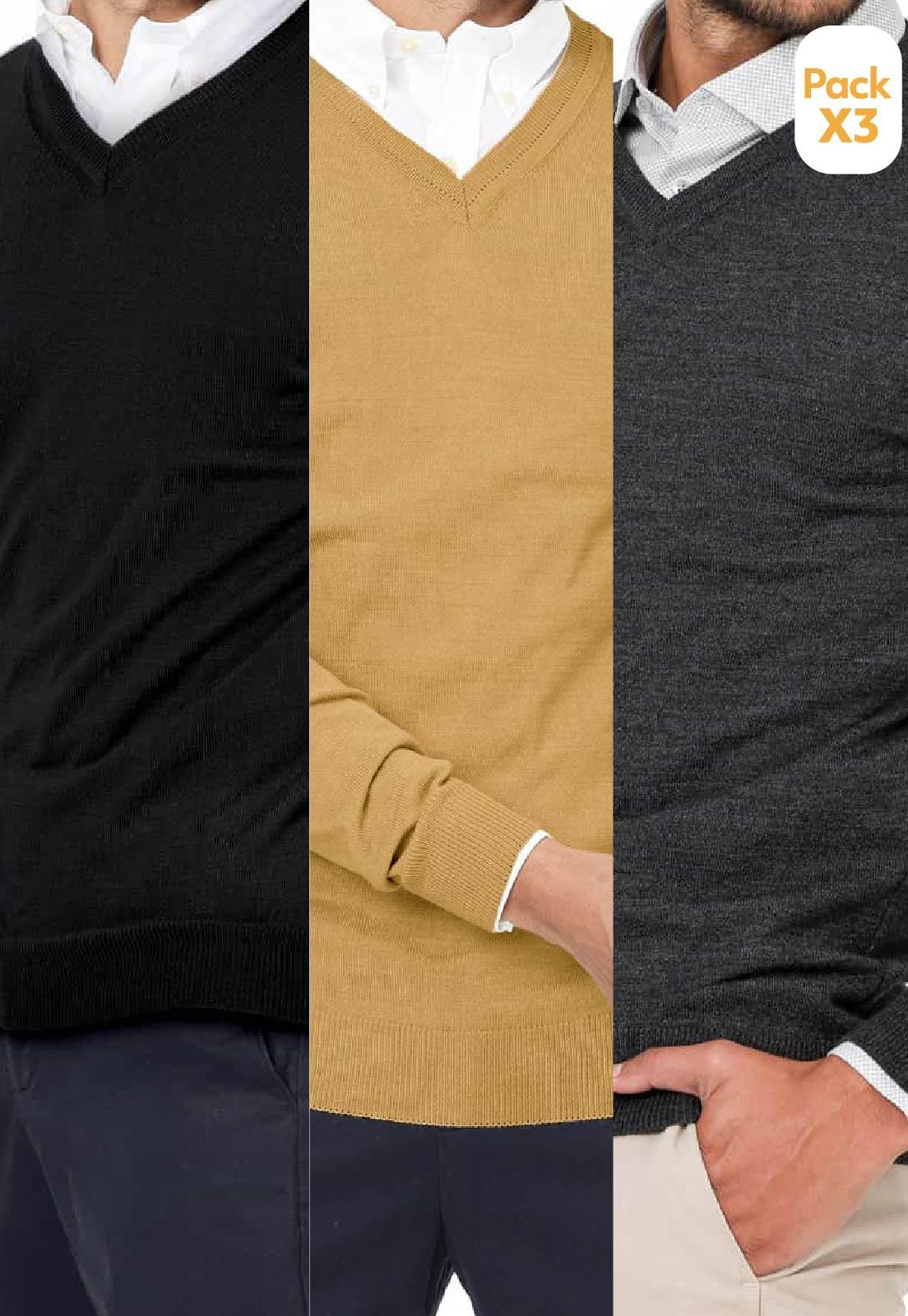 Pack x3 - Buzo Cuello V - imagen 1