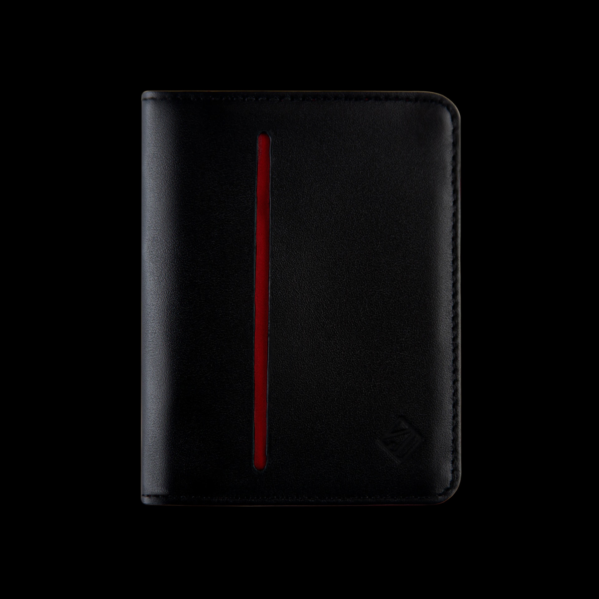 Billetera Compact con Clip (Negra-Roja) — Con Grabado de Iniciales - imagen 1