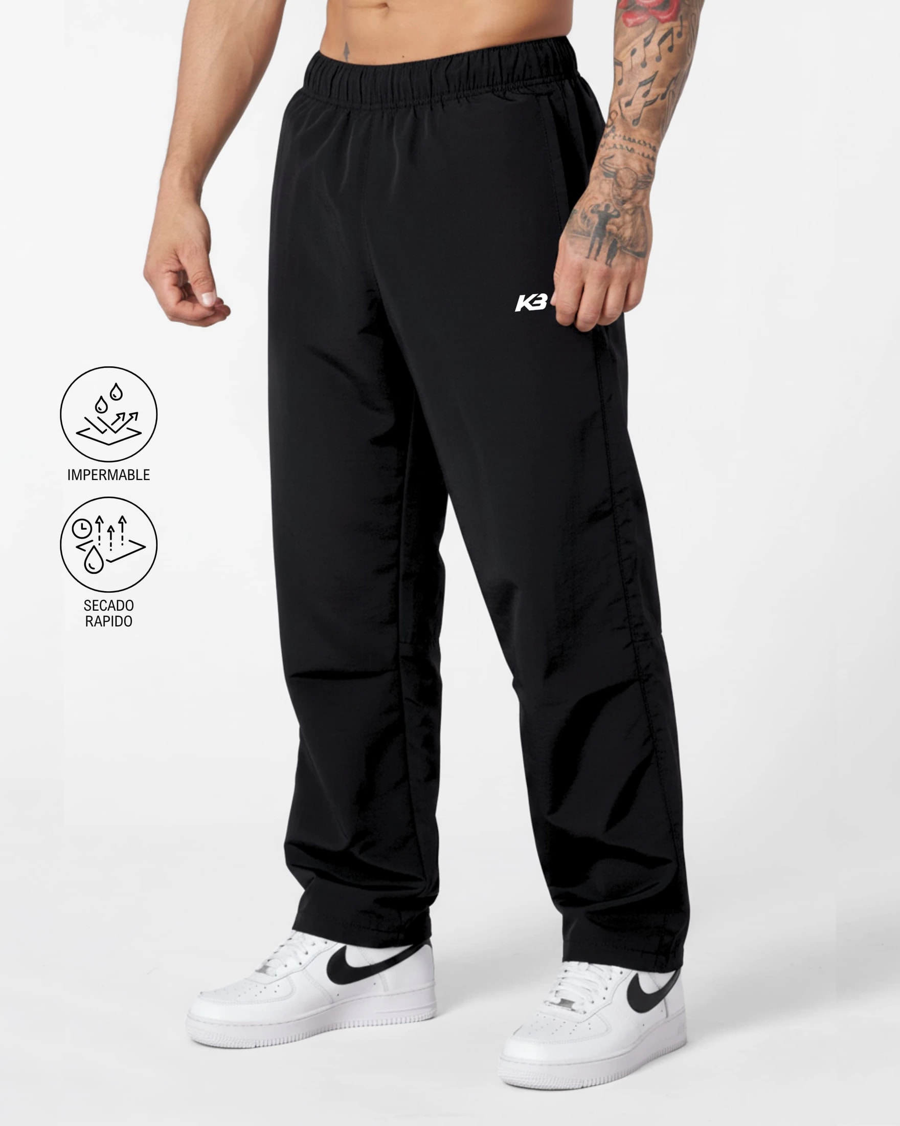 Jogger Caída Recta Tela Impermeable | KBMEN RF.0273 - imagen 1
