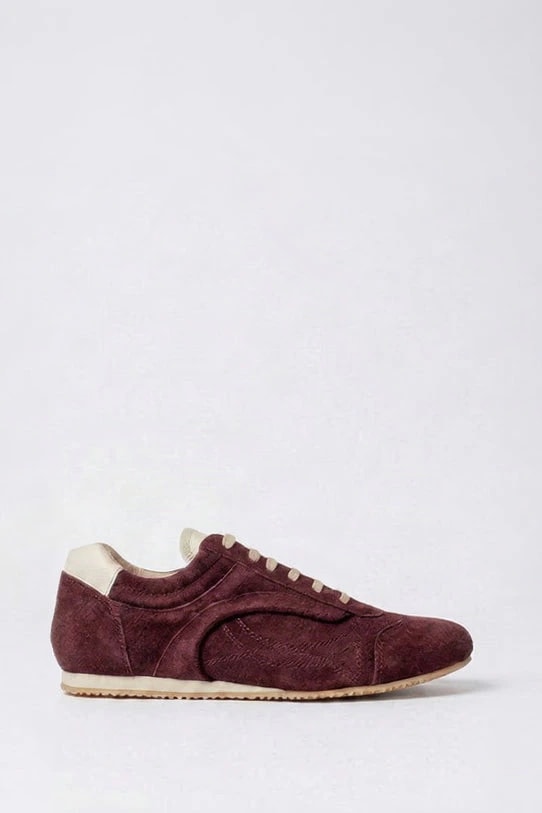 Mika Sneaker Gamuza vino - imagen 1