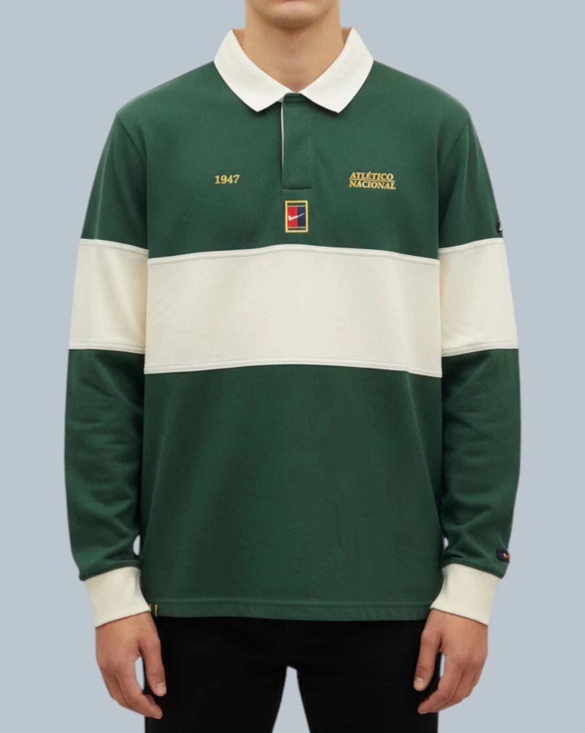 POLO VERDE MANGA LARGA HOMBRE NIKE - imagen 1