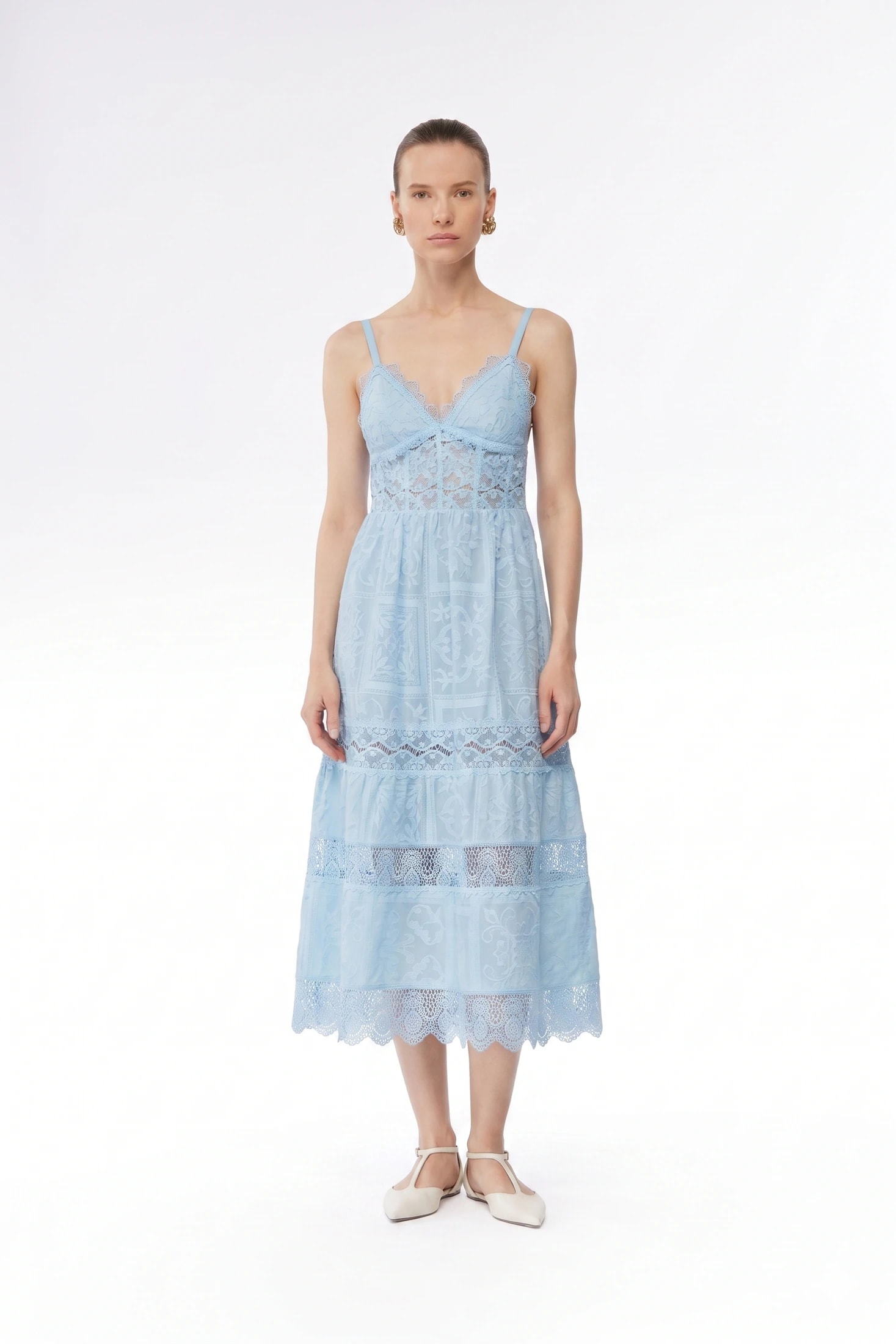 AMARELLE MIDI DRESS BLUE - imagen 1