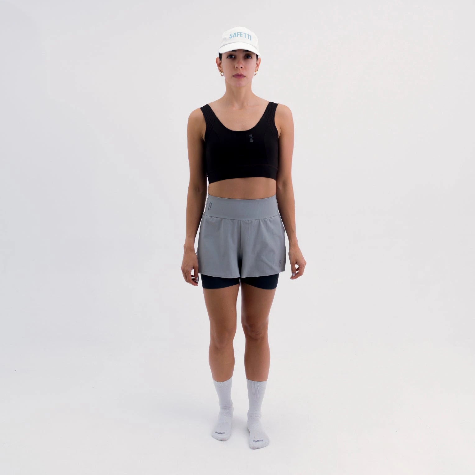 PANTALONETA RUNNING/PÁDEL BREEZE GRAY PARA MUJER - imagen 1