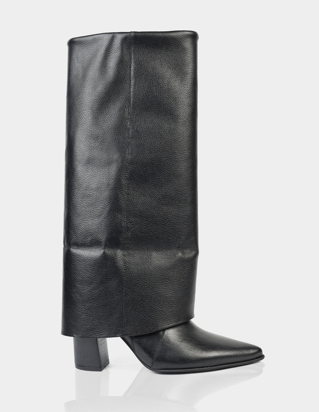 Bota Mikaela Cuero Negro - imagen 1