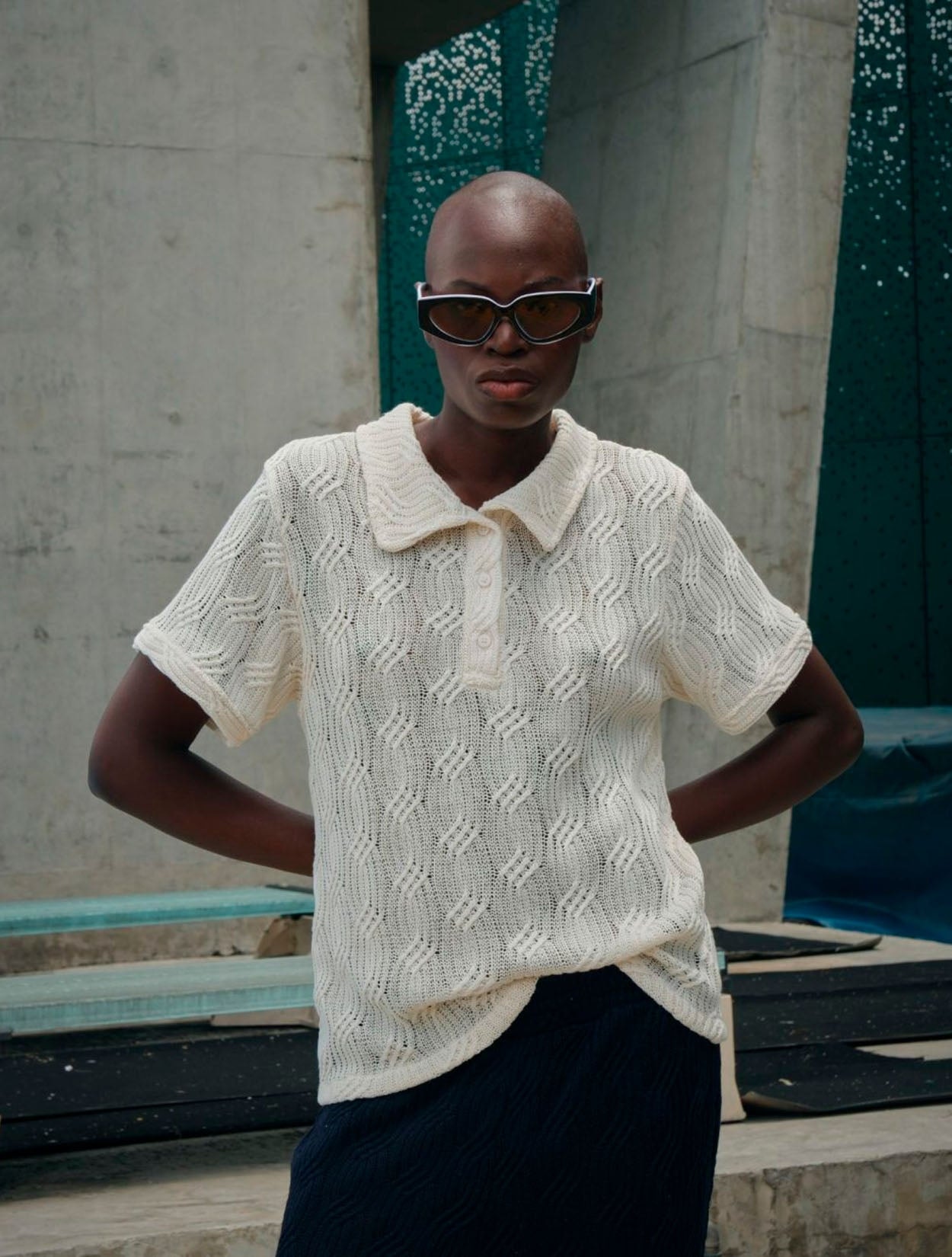 BLUSA POLO CROCHET - imagen 1